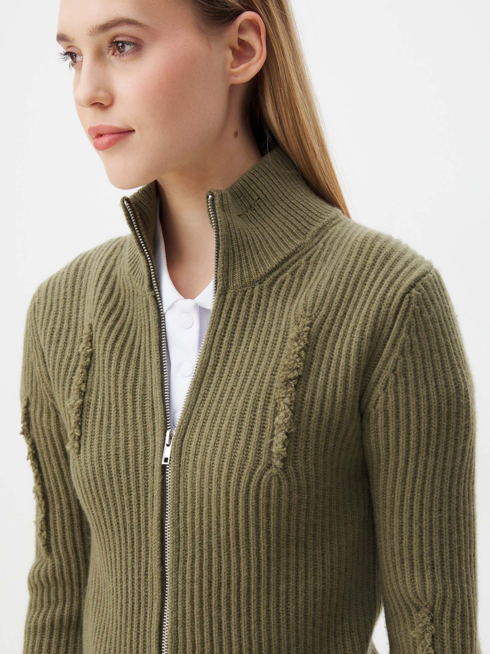 Женский кардиган MAISON DAVID 4351125, коричневато-зеленый