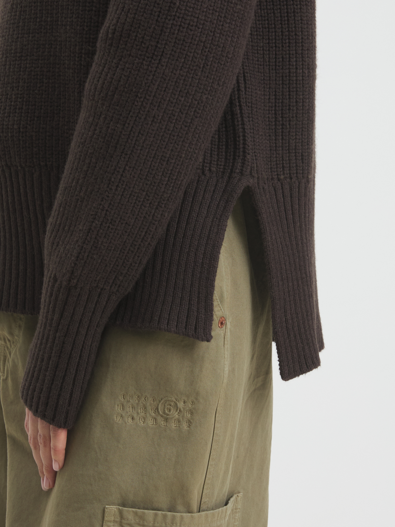 Женский свитер MAISON DAVID 4450906, серо-коричневый