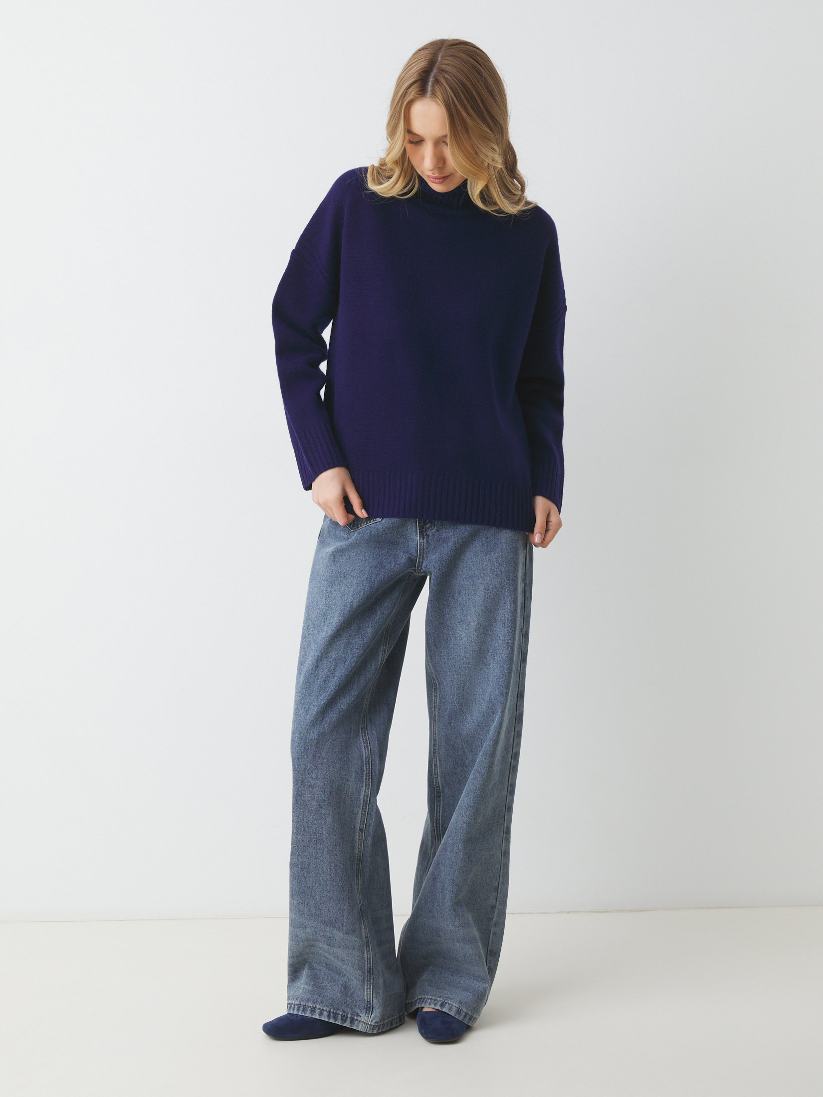 Женский свитер MAISON DAVID 4381823, сапфировый