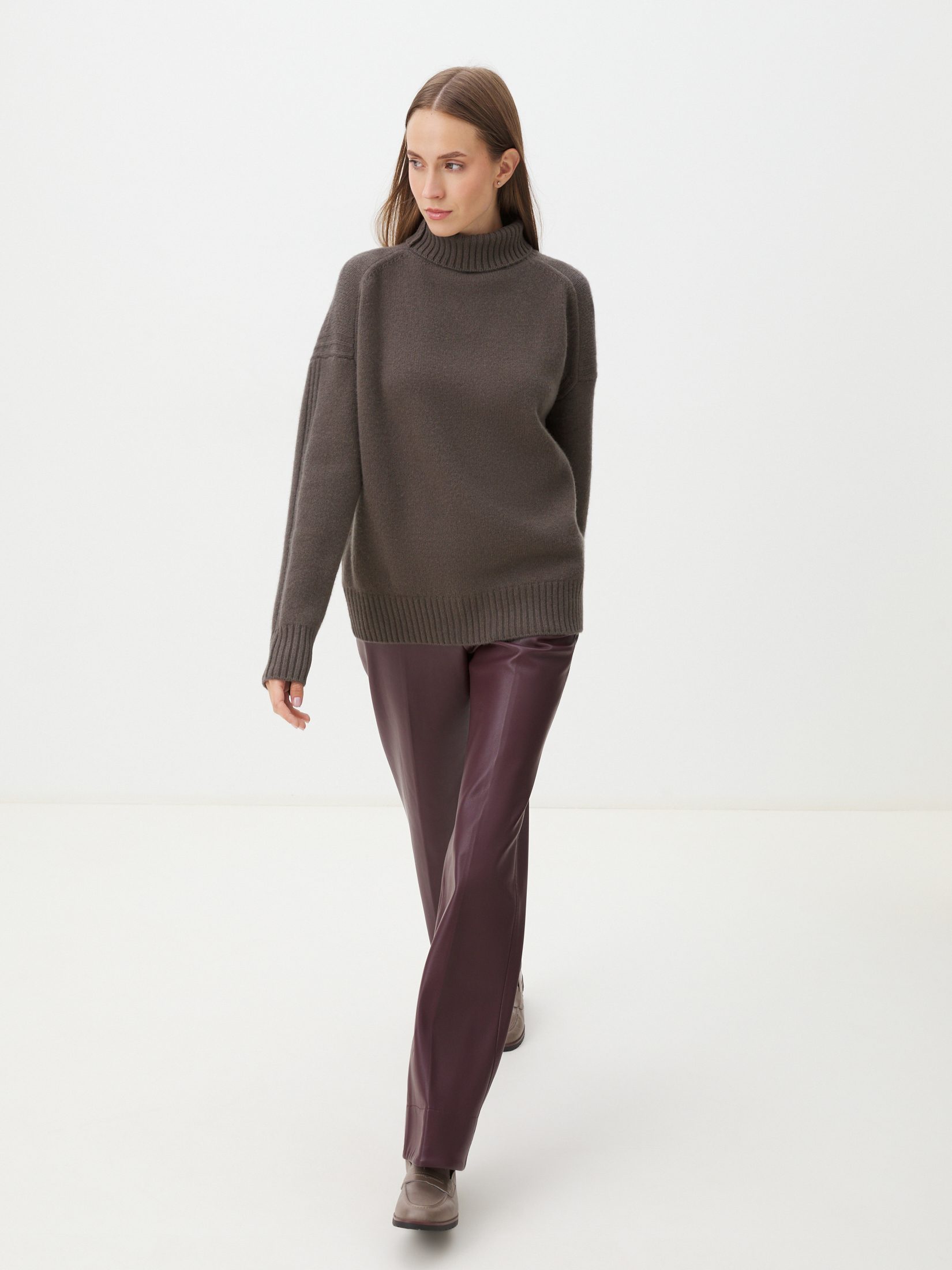 Женский свитер MAISON DAVID 4269332, коричневато-серый