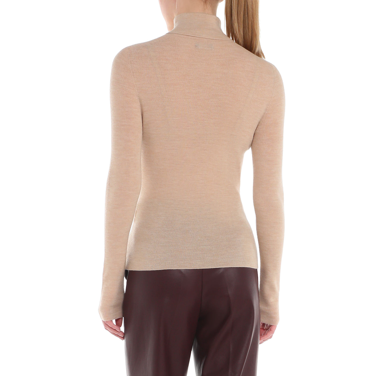 Женская бесшовная водолазка MAISON DAVID 4090139, пшеничный