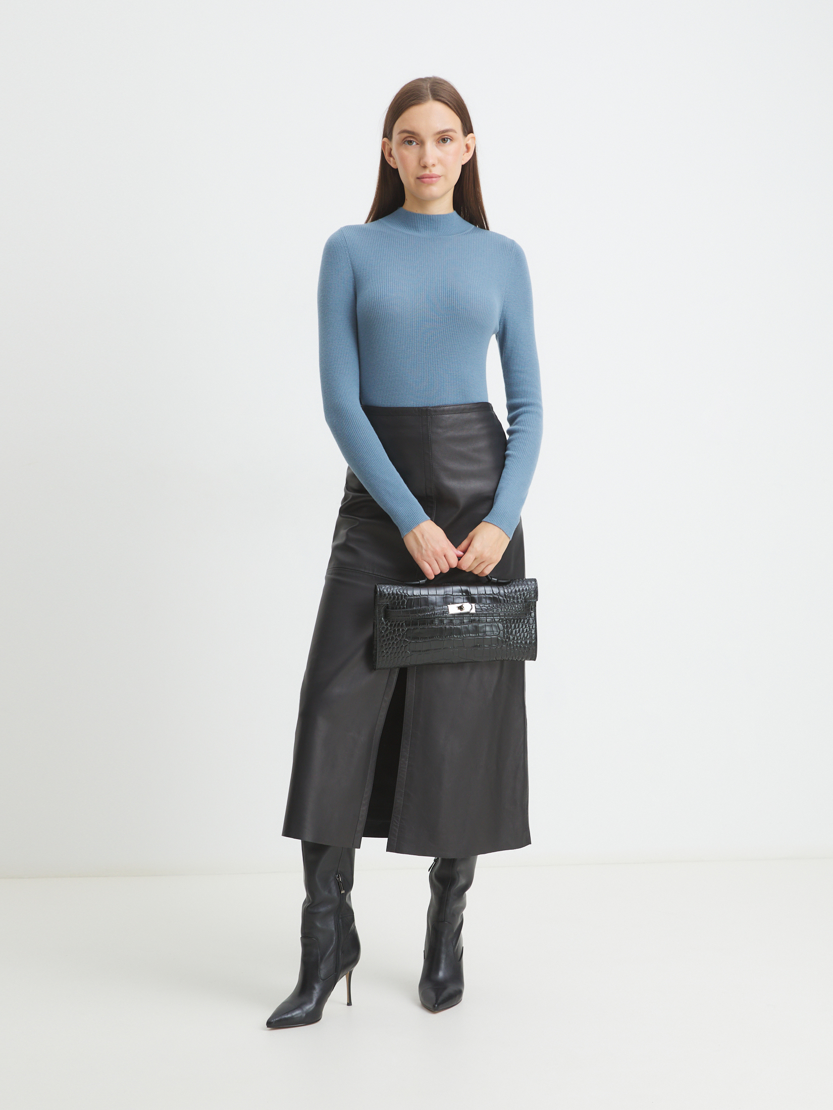 Женский джемпер MAISON DAVID 4273254, серо-голубой