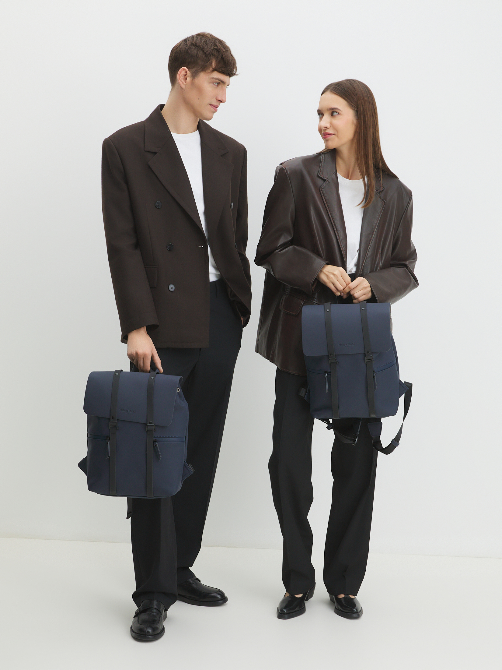 Рюкзак MAISON DAVID 4056389, серо-синий