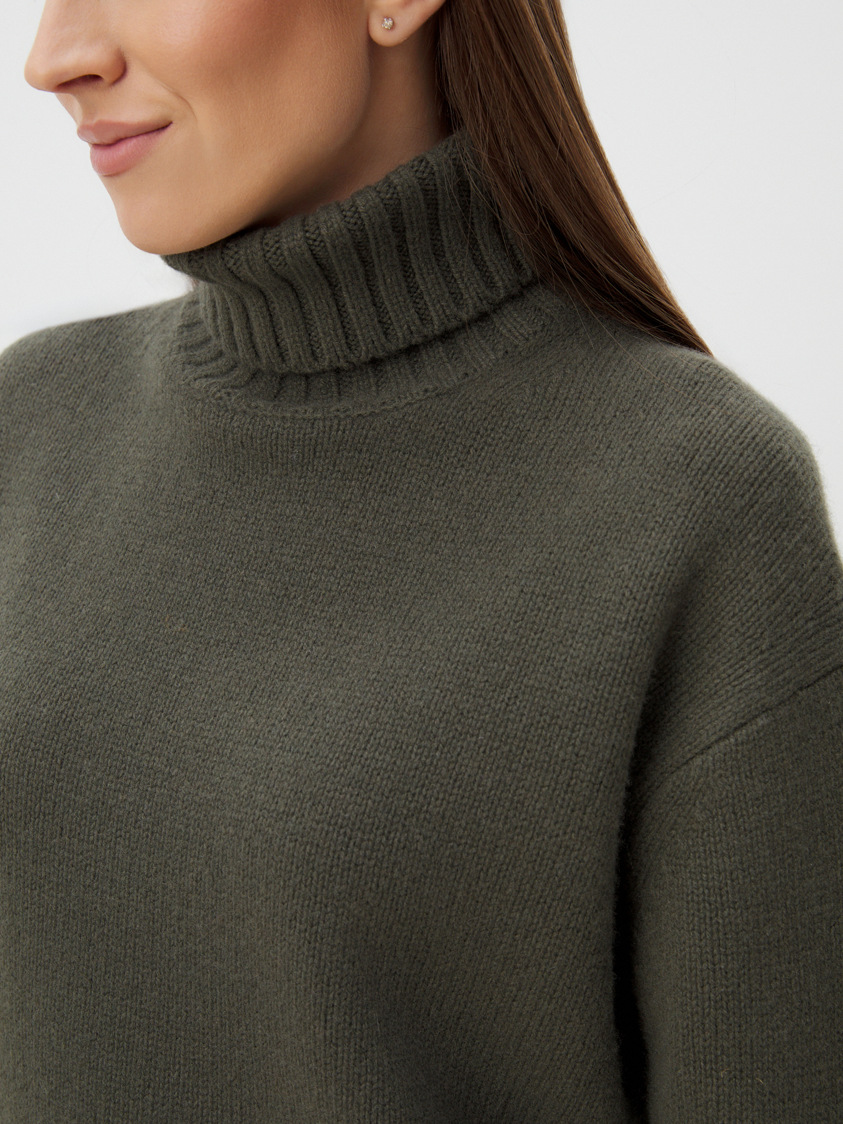 Женский свитер MAISON DAVID 4406673, серо-зеленый