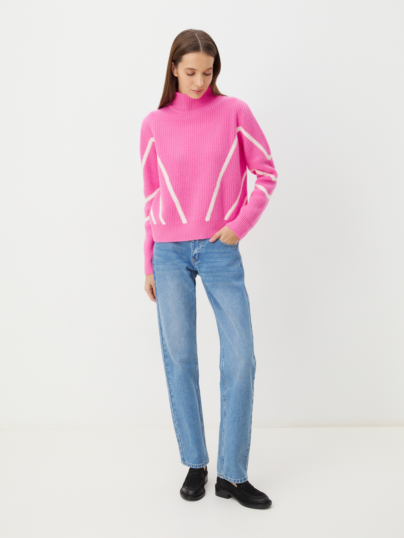 Женский свитер MAISON DAVID 3841778, розовый