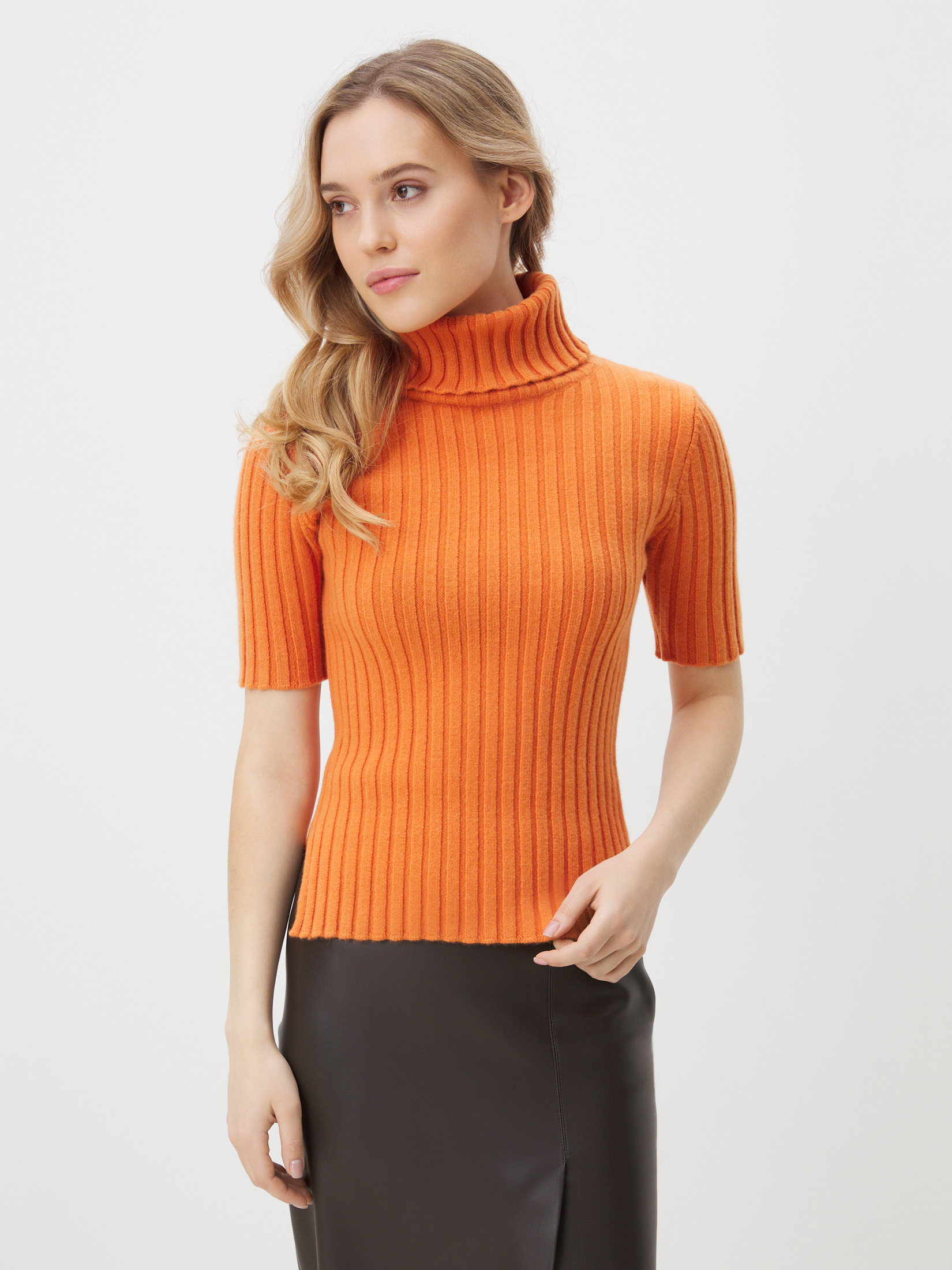 Женская водолазка MAISON DAVID 4450714, апельсиновый