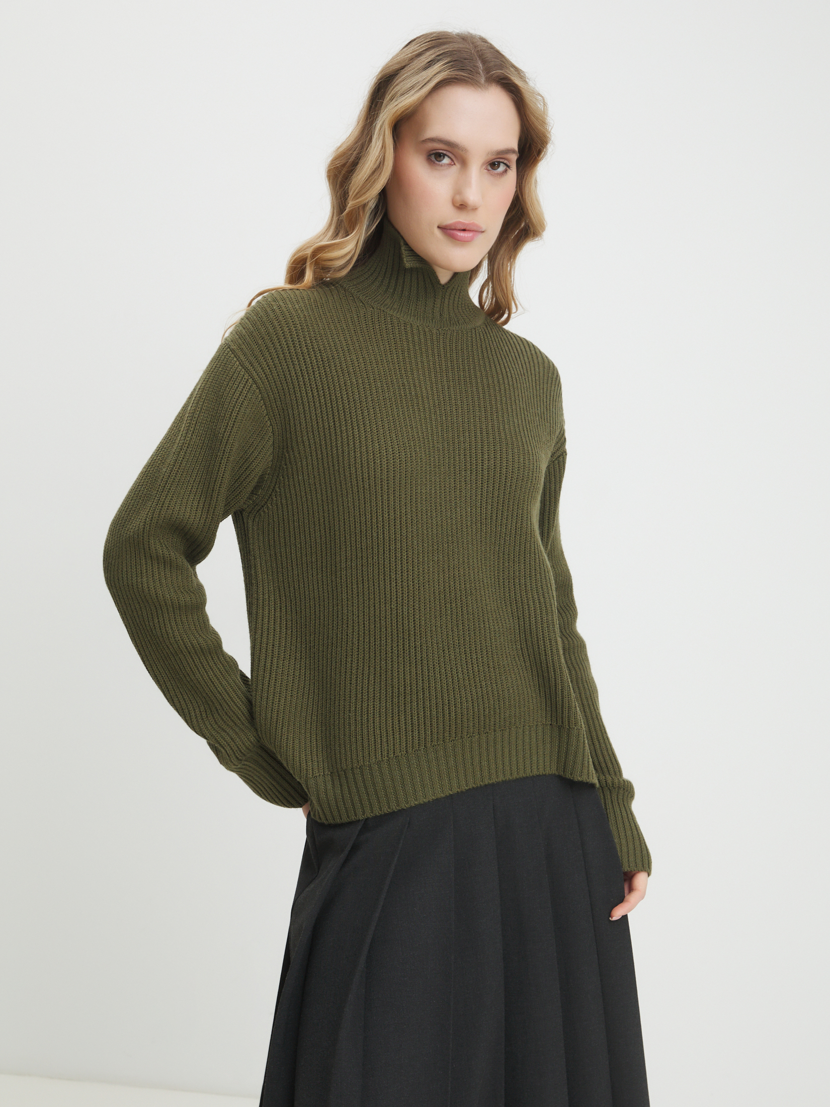 Женский свитер MAISON DAVID 4406546, хаки