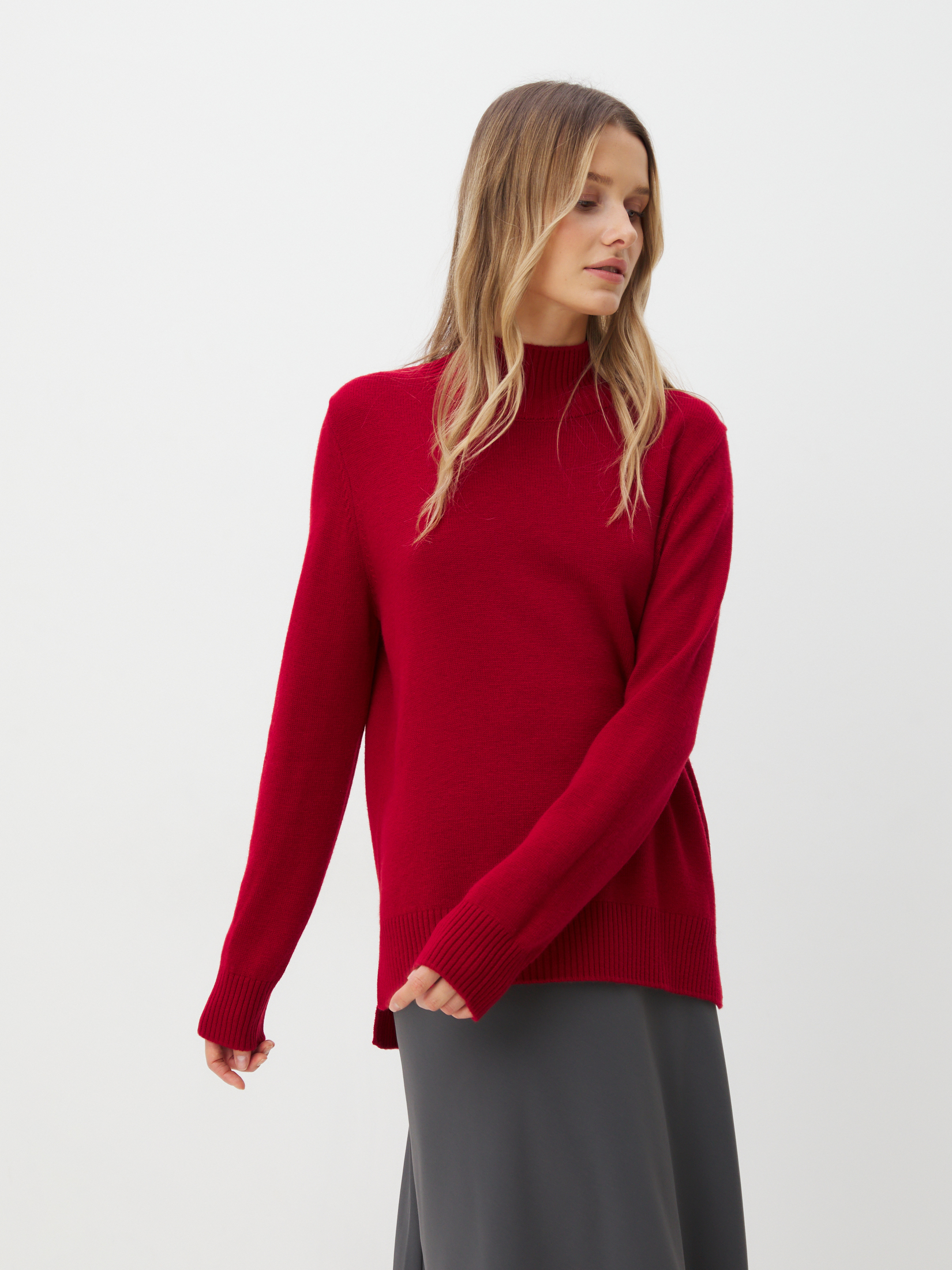 Женский свитер MAISON DAVID 4332187, рубиновый