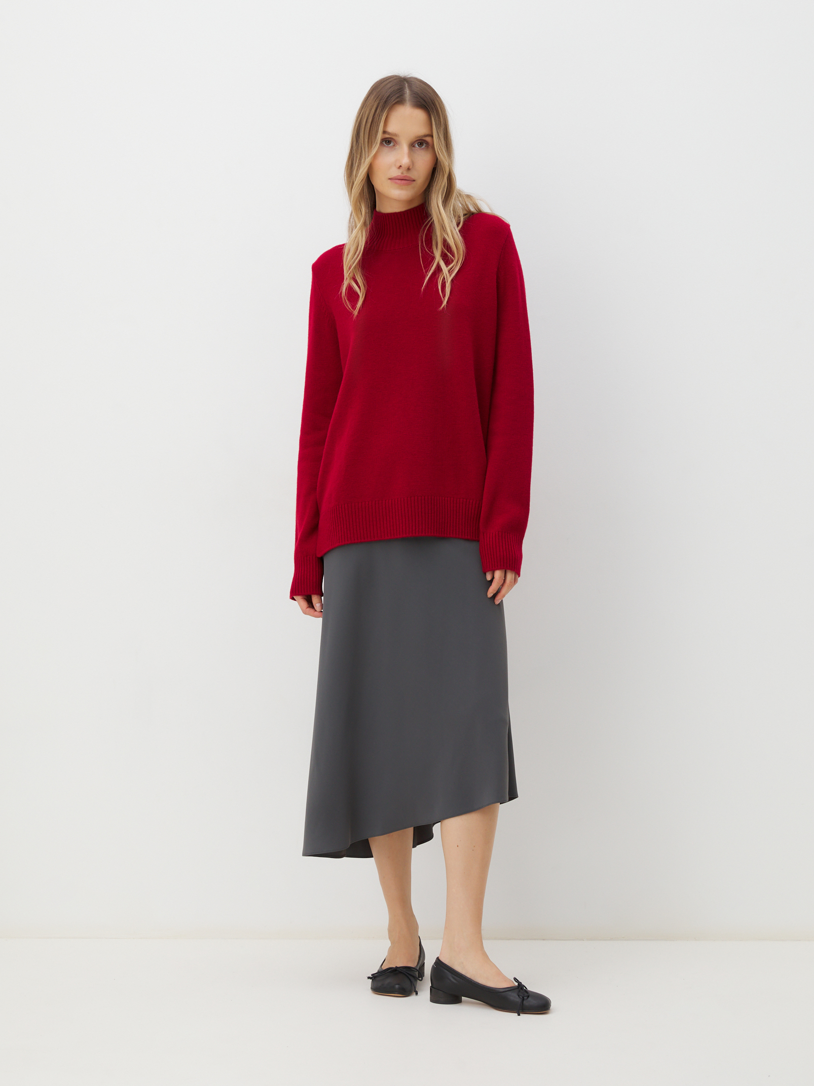 Женский свитер MAISON DAVID 4332187, рубиновый