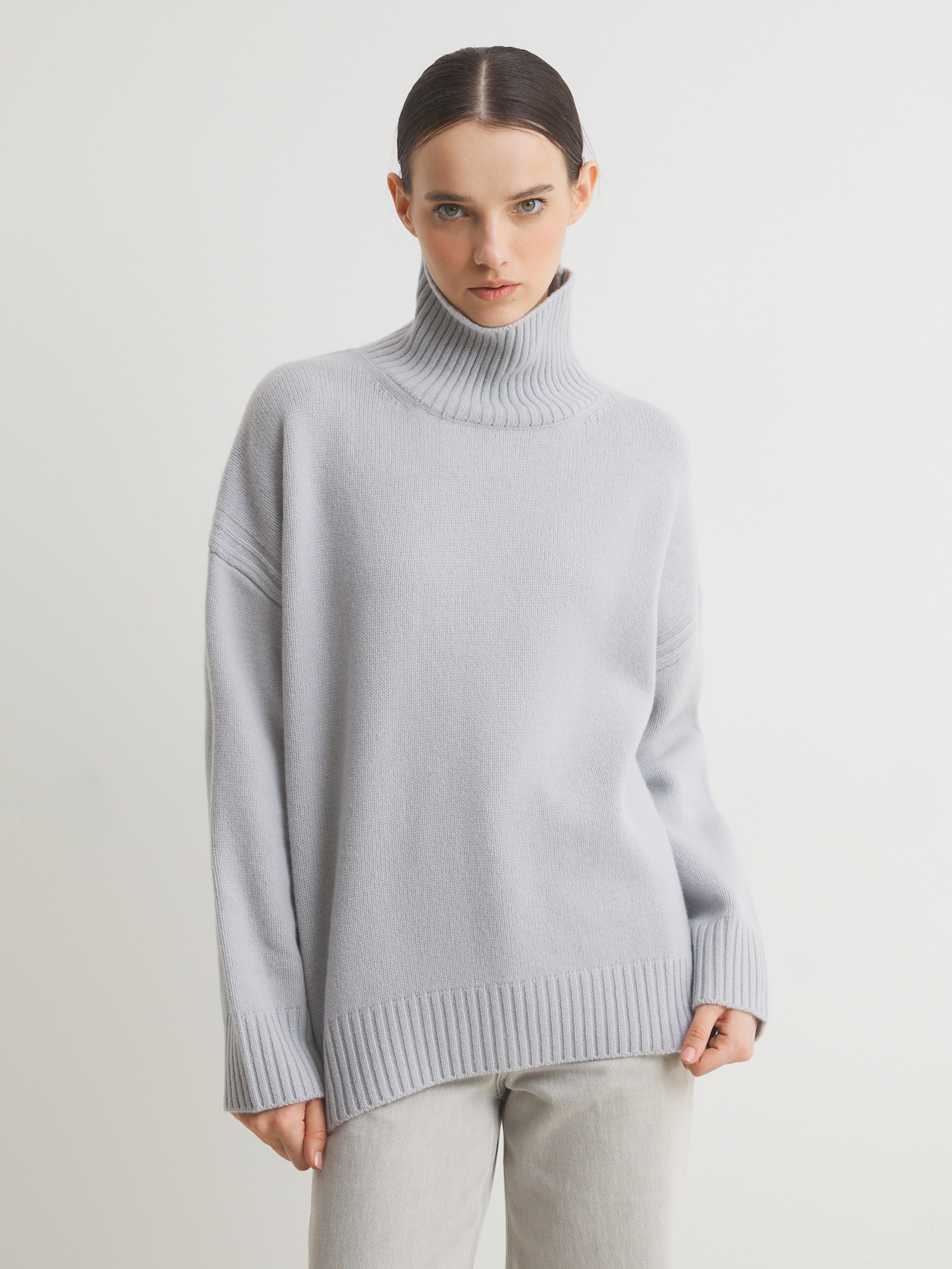 Женский свитер MAISON DAVID 4381714, светло-серый