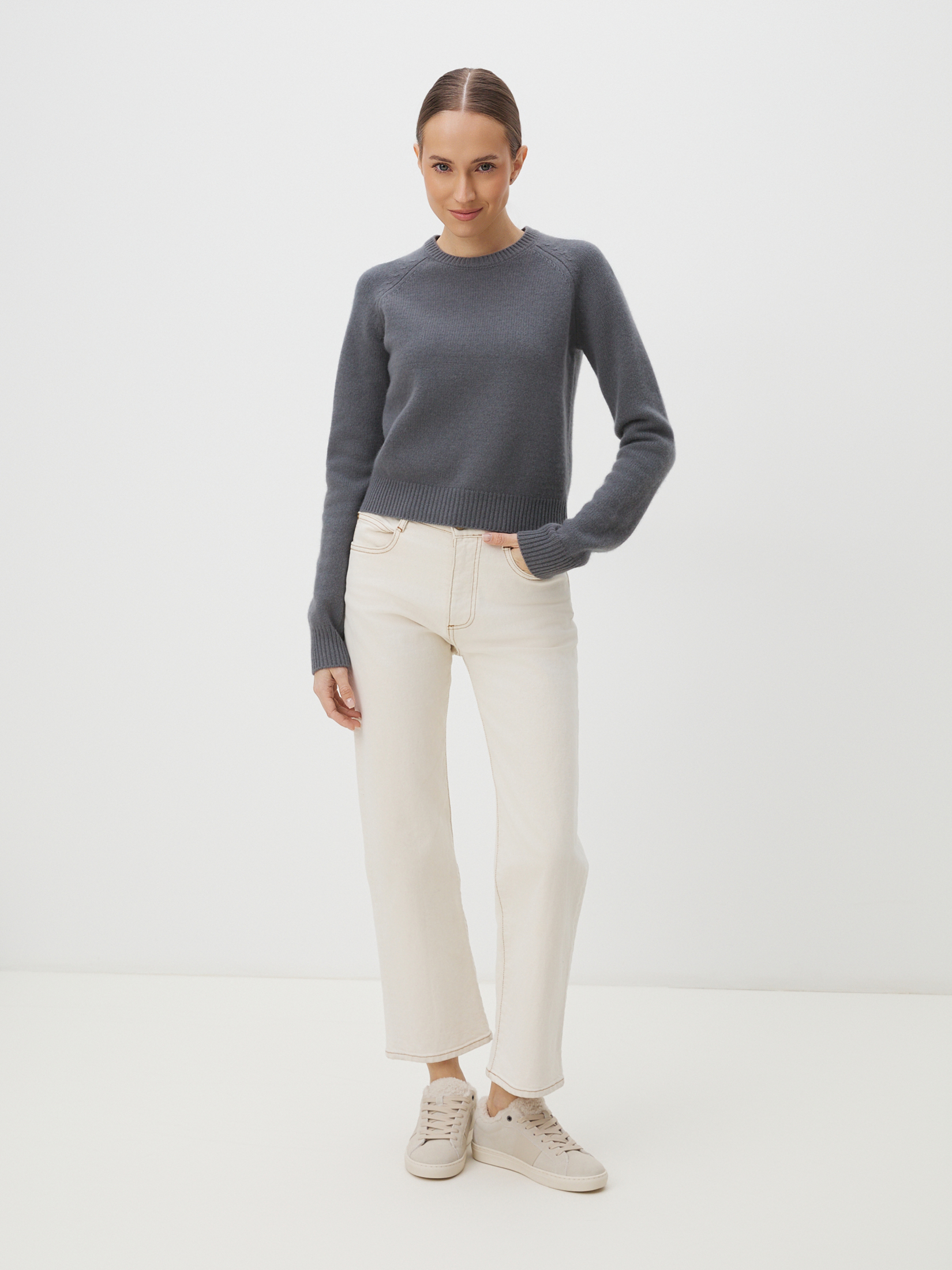 Женский джемпер MAISON DAVID 4406821, серый