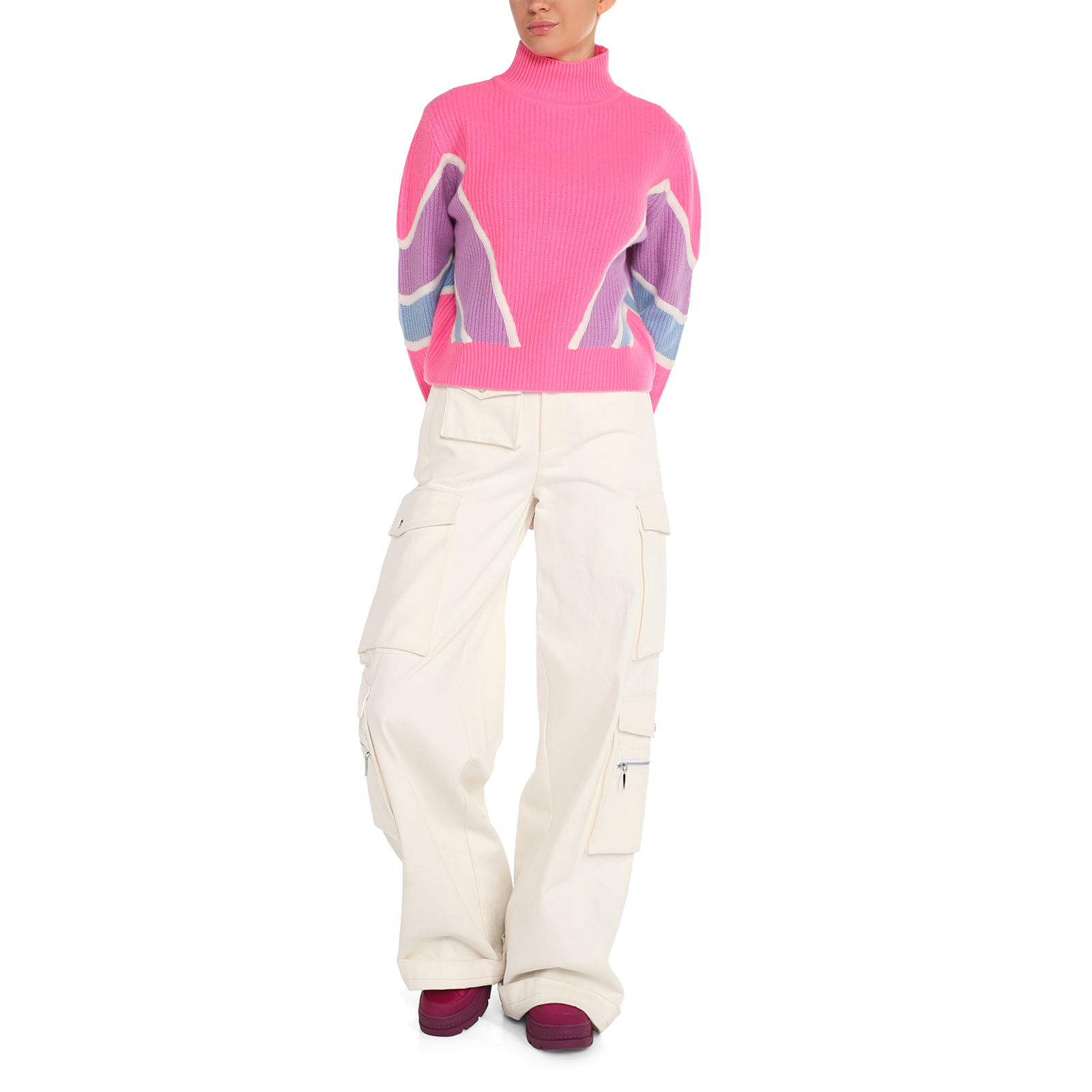 Женский свитер MAISON DAVID 3841777, розовый