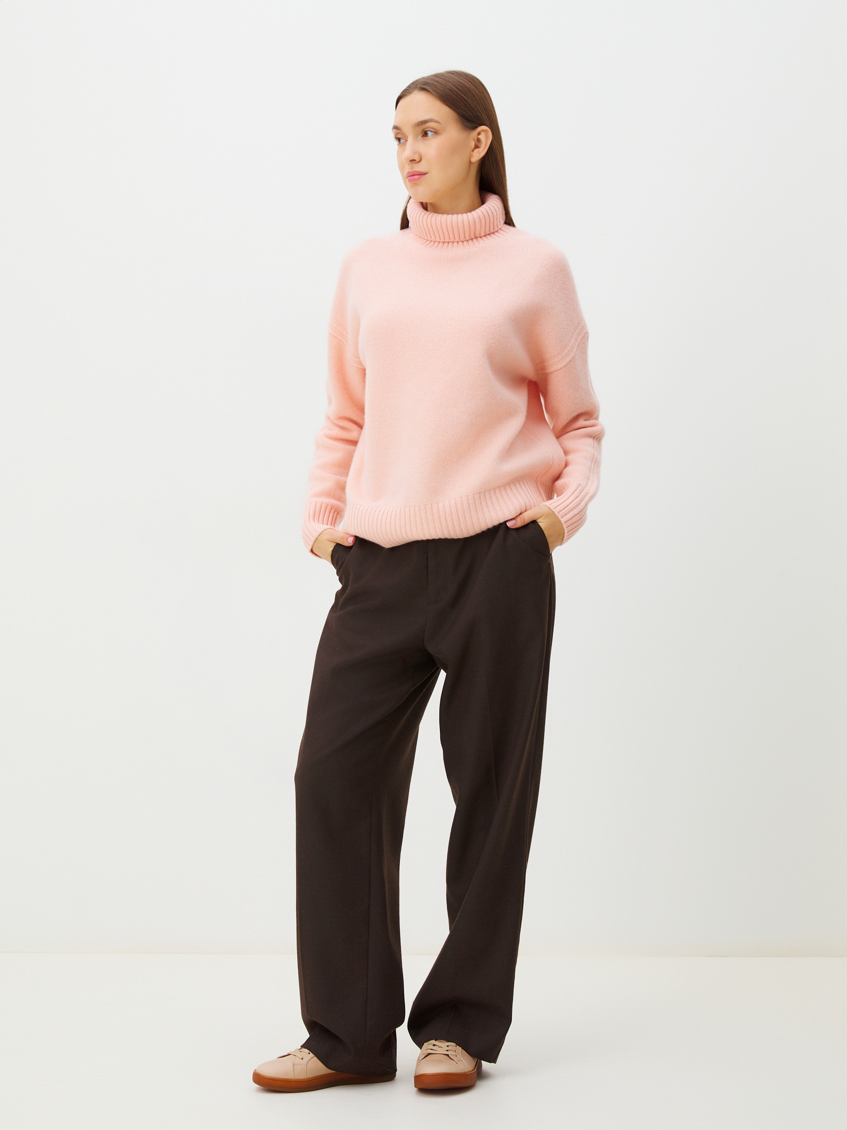 Женский свитер MAISON DAVID 4269374, бежево-розовый