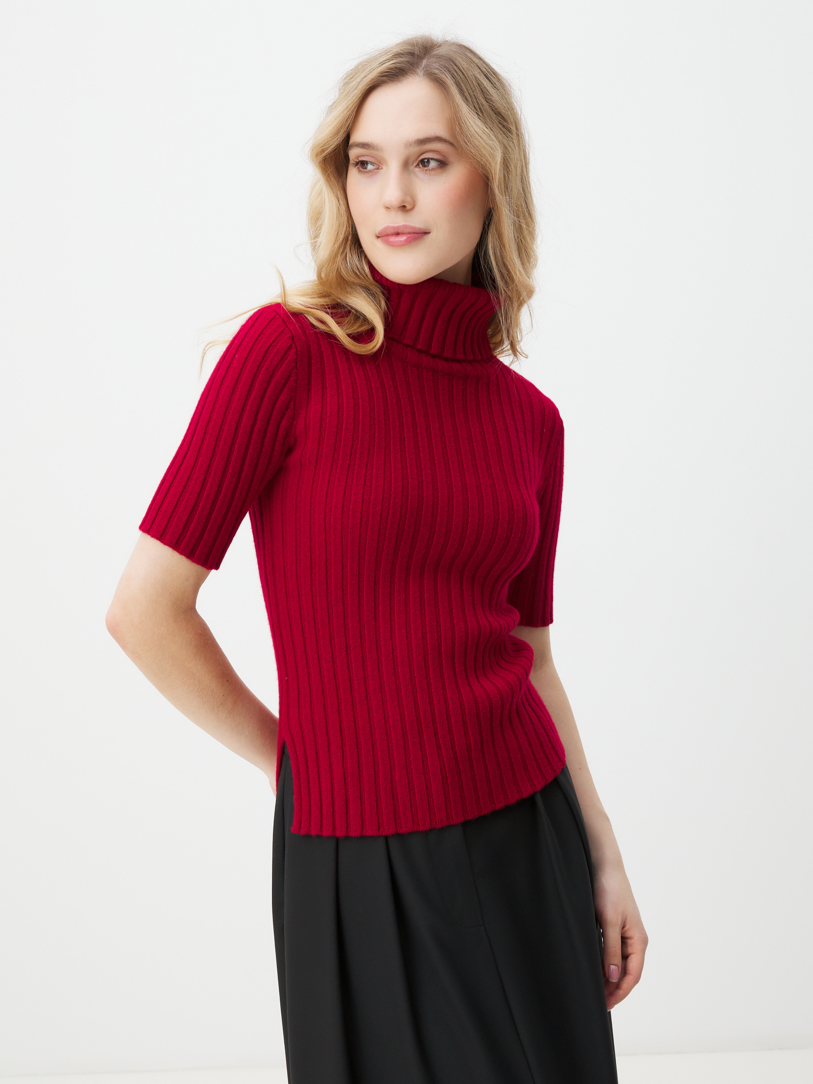 Женская водолазка MAISON DAVID 4450793, рубиновый