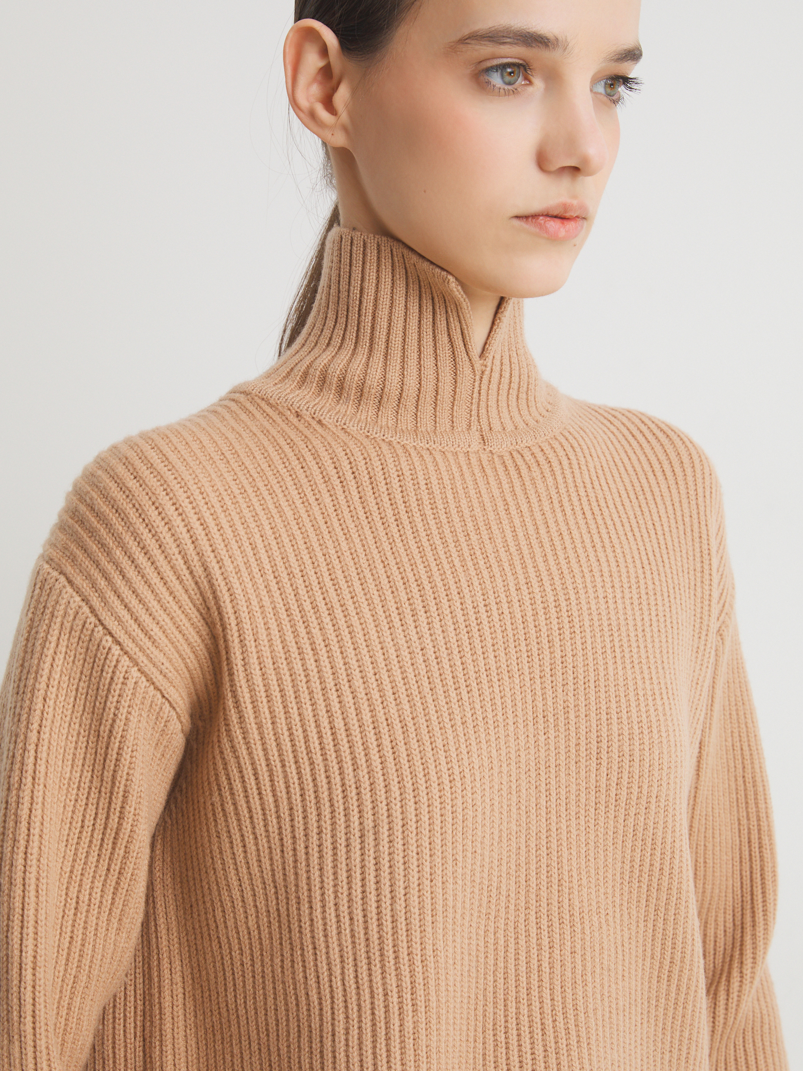 Женский свитер MAISON DAVID 4381854, бежевый