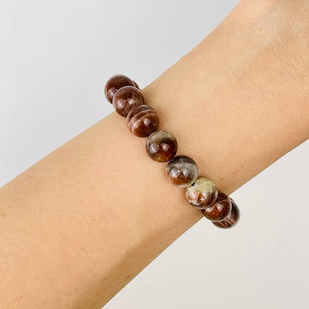 Радуга Самоцветов Браслет из Гелиолита (Солнечный камень)