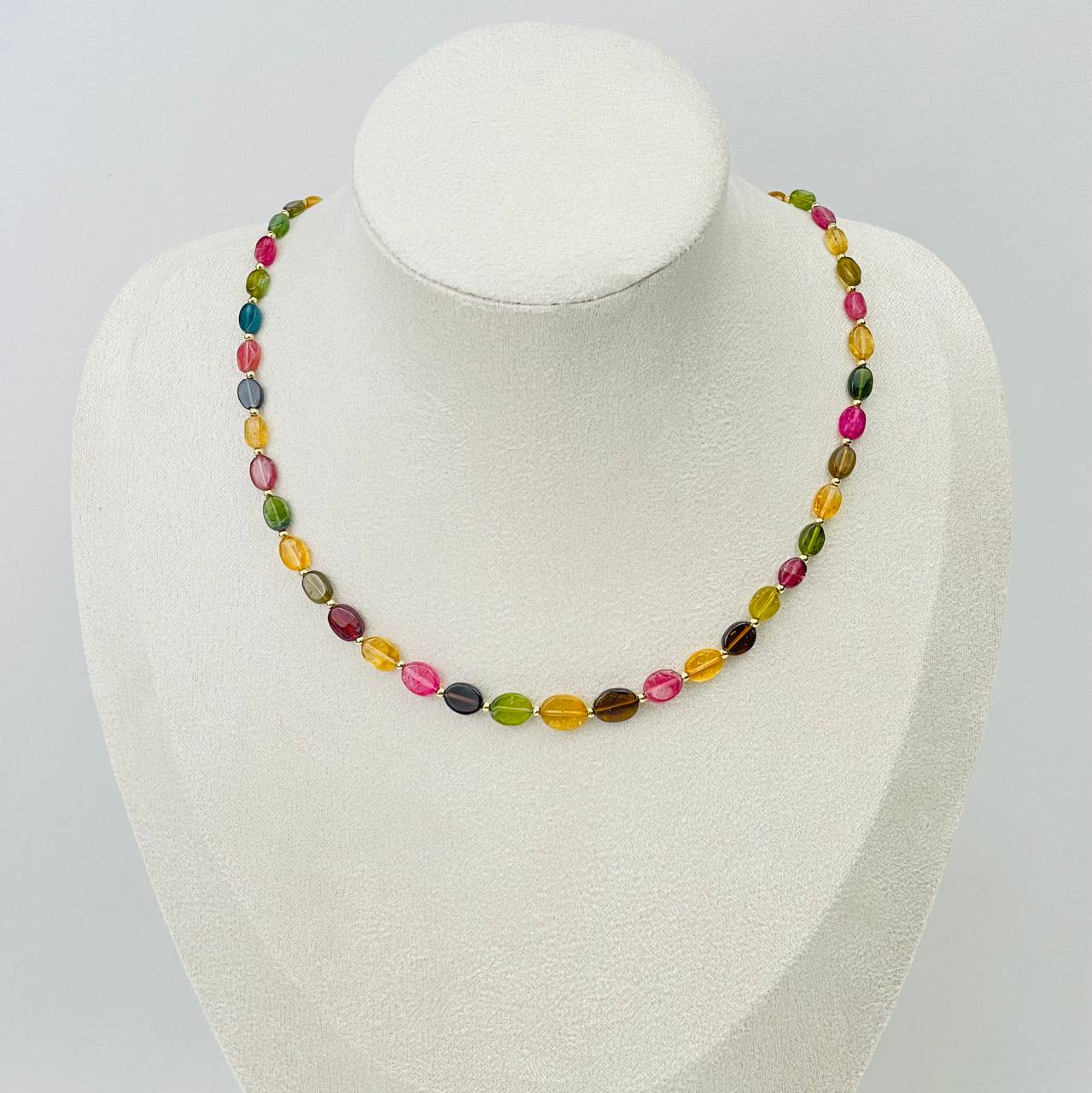 Радуга Самоцветов Колье из Турмалина микс