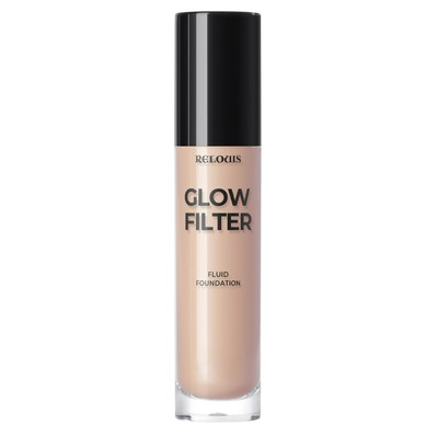 Сияющий тональный флюид с эффектом «фильтра» Glow Filter Fluid Foundation,тон 02 Natural Beige