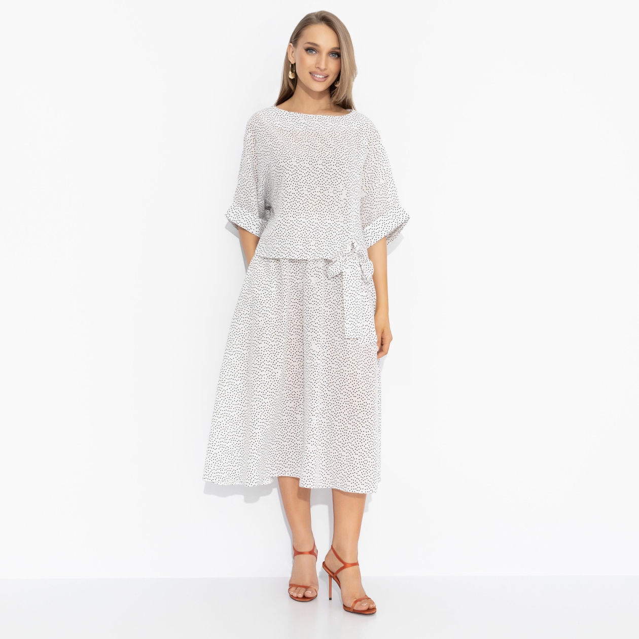 Костюм с юбкой свободного силуэта, В ритме комплиментов (2 в 1)