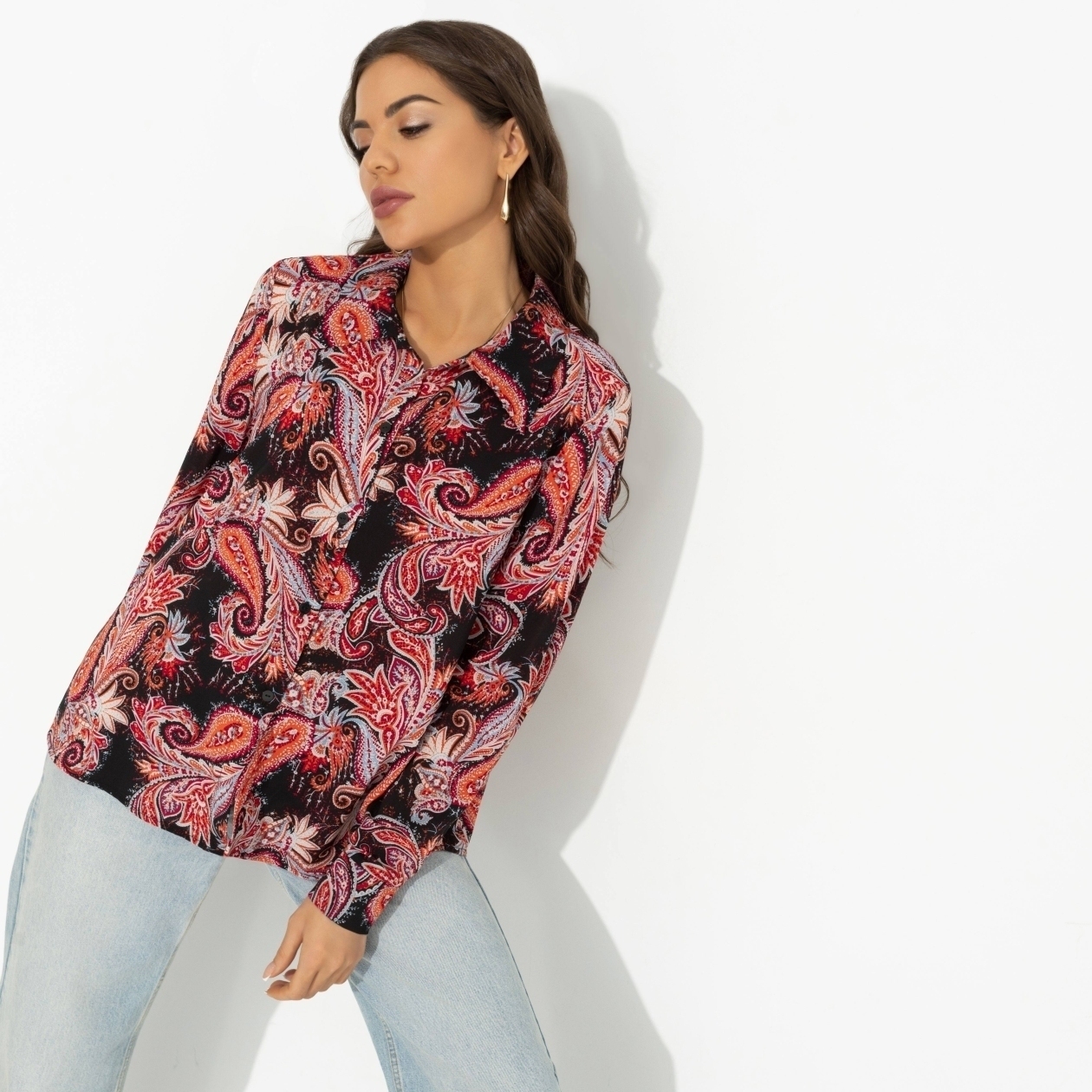 Рубашка нарядная, Цветущее очарование (эффектная)