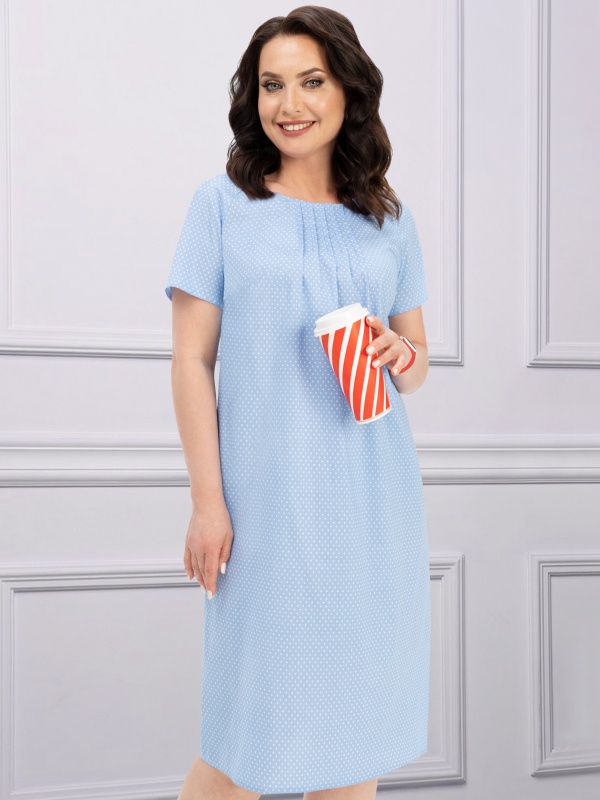 Ст.цена 1250р. Платье, Бегущая по волнам (лучезарная) 00000003979 Голубой