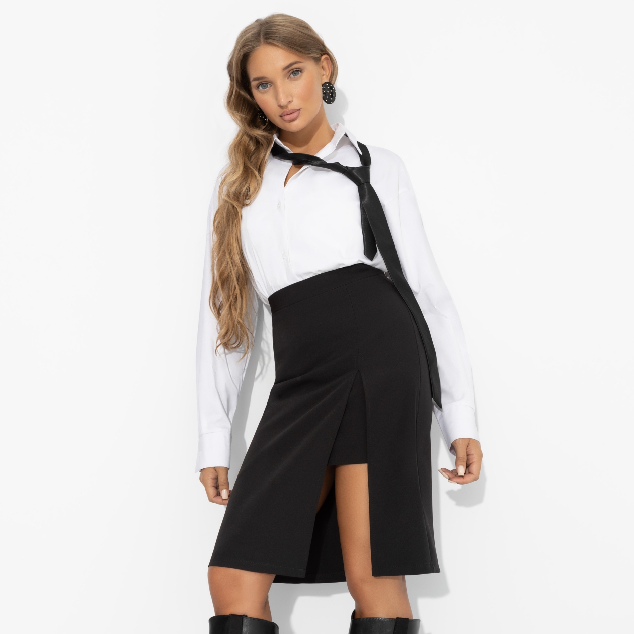 Юбка с имитацией многослойности, Будем ближе (элегант)