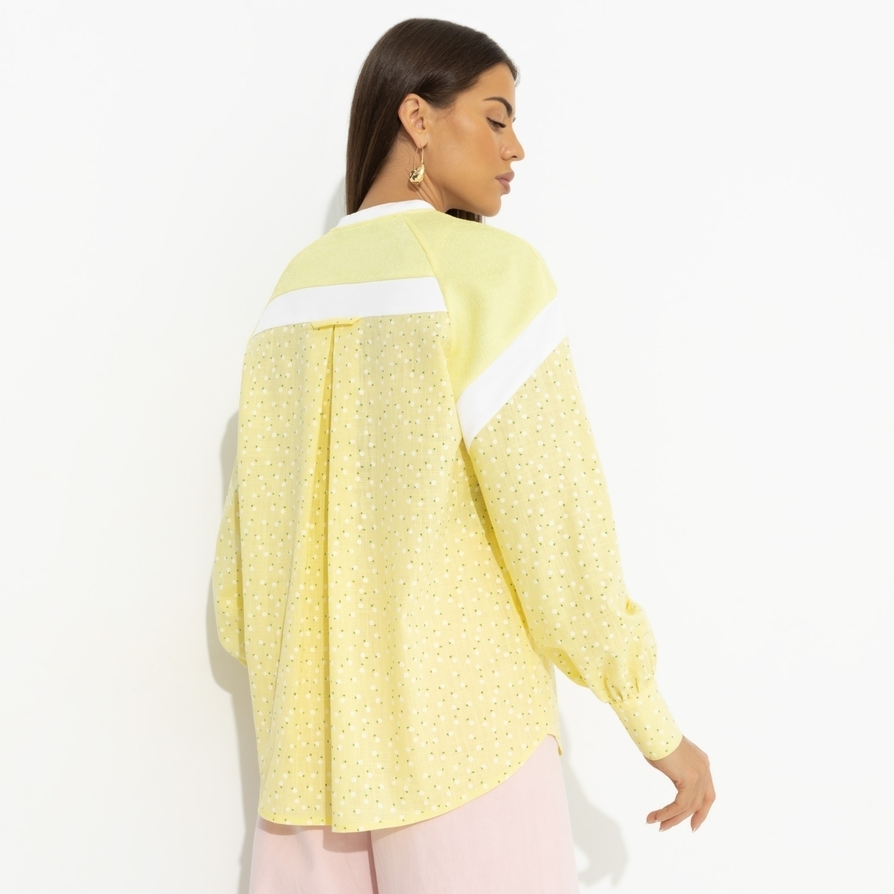 Свитшот комбинированный, Всплеск эмоций (yellow)