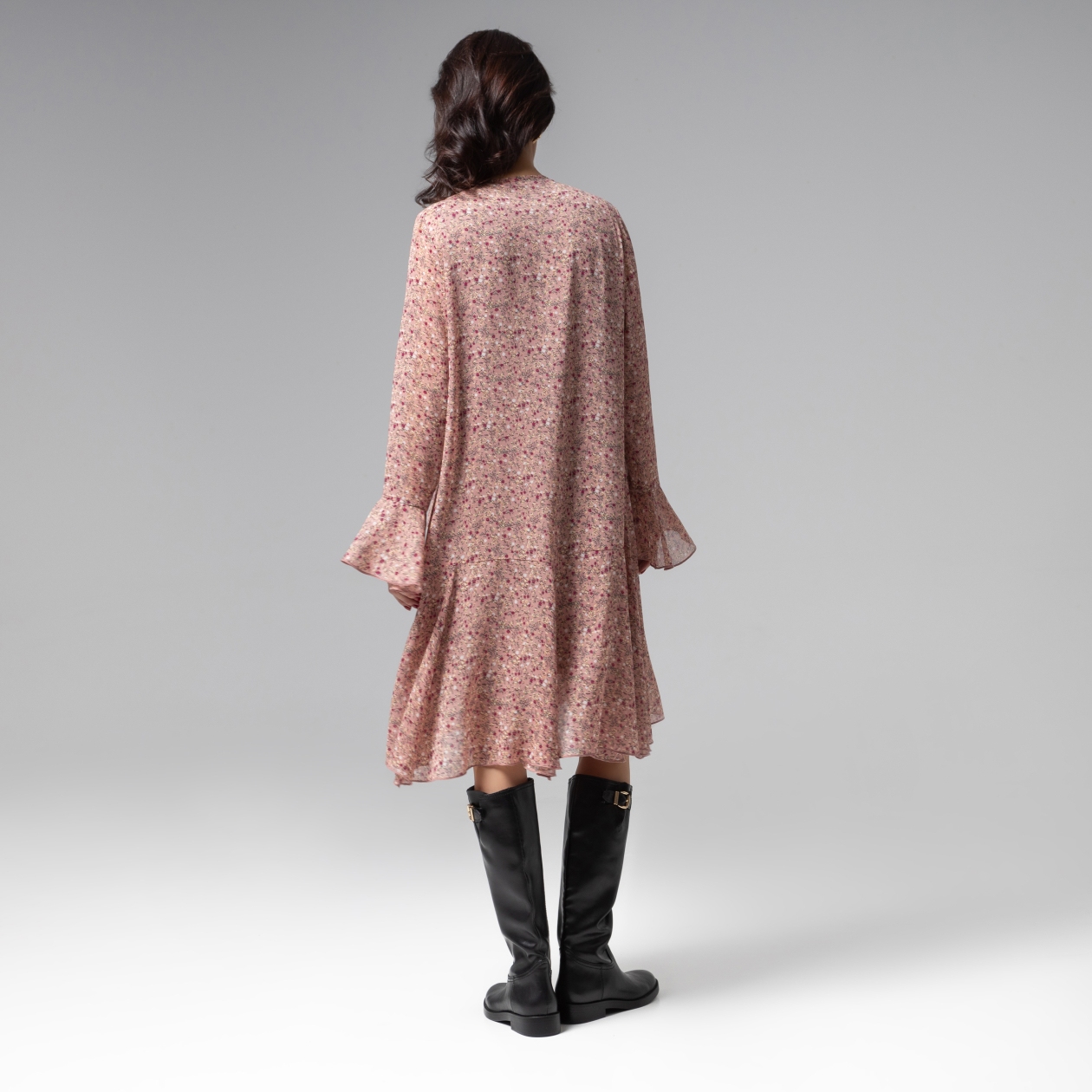 Платье с воланами, Для восхищенных взглядов (pink)