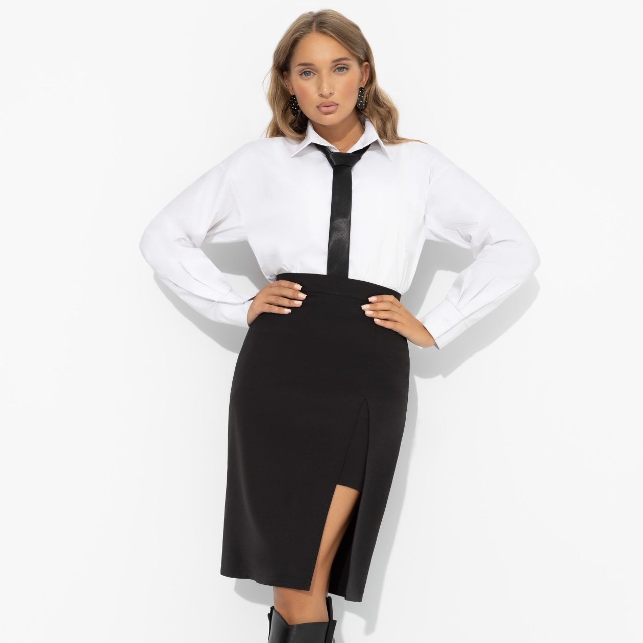 Юбка с имитацией многослойности, Будем ближе (элегант)