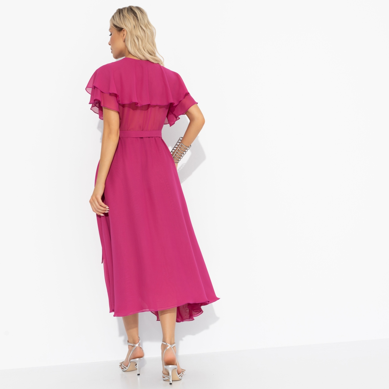 Платье на запах, Счастье влюбленности (фуксия)