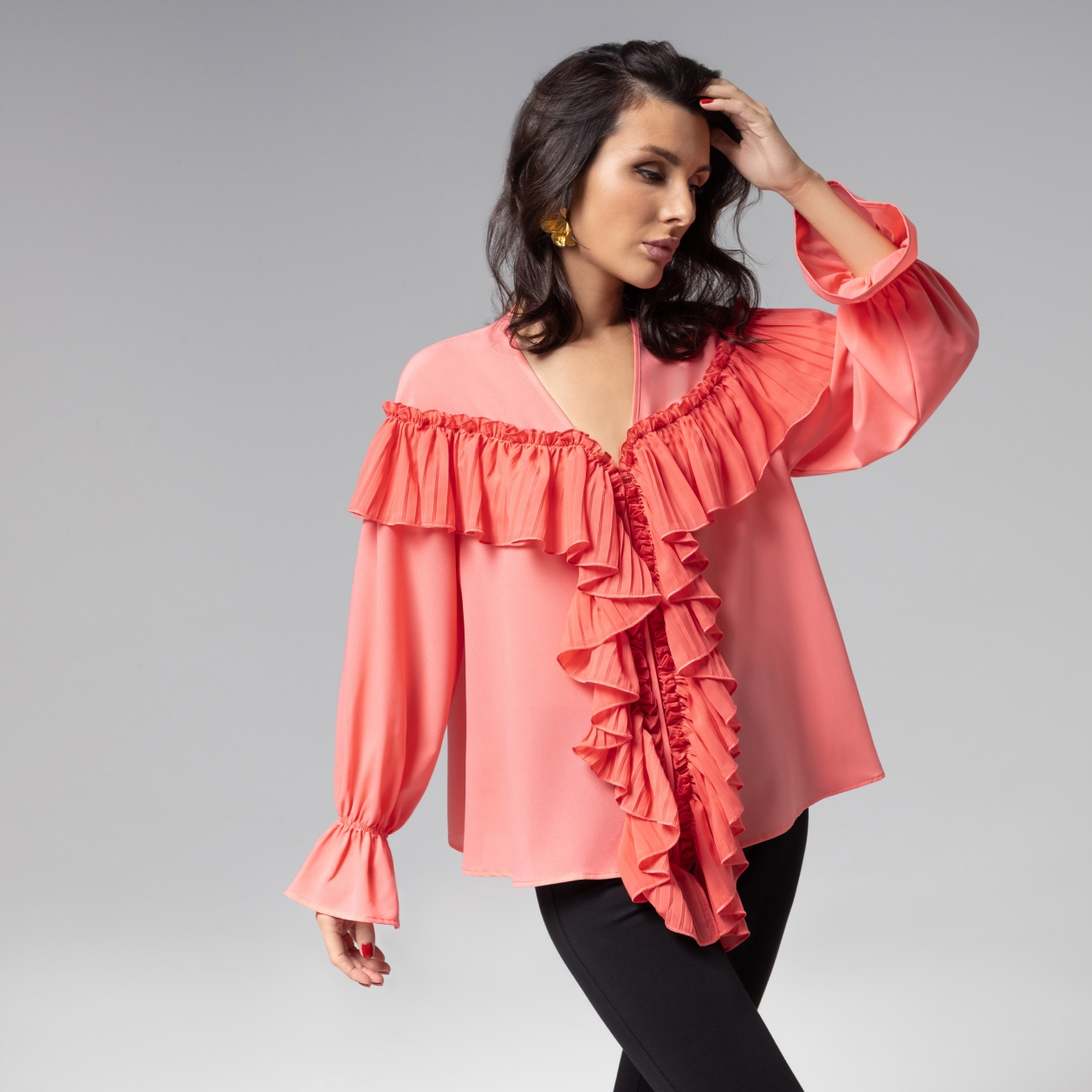 Блуза нарядная, Чистый Vogue (salmon)