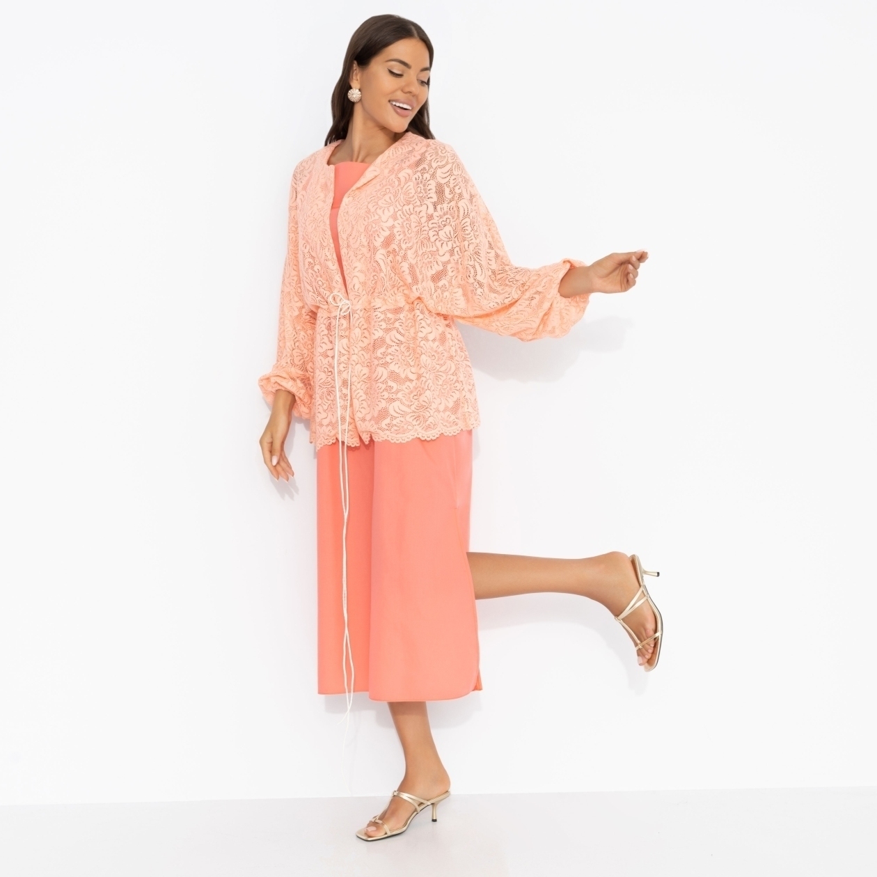 Двойка нарядная, Цвет нежности (coral, 2 в 1)