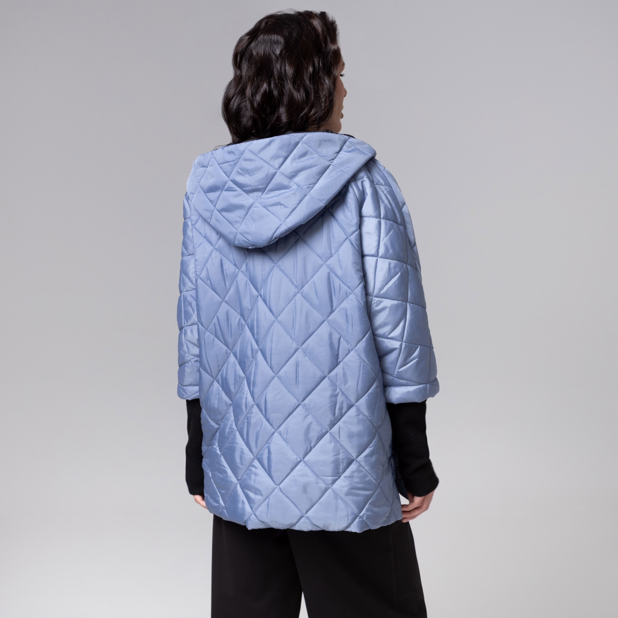 Куртка на синтепоне, След вдохновения (голубая)