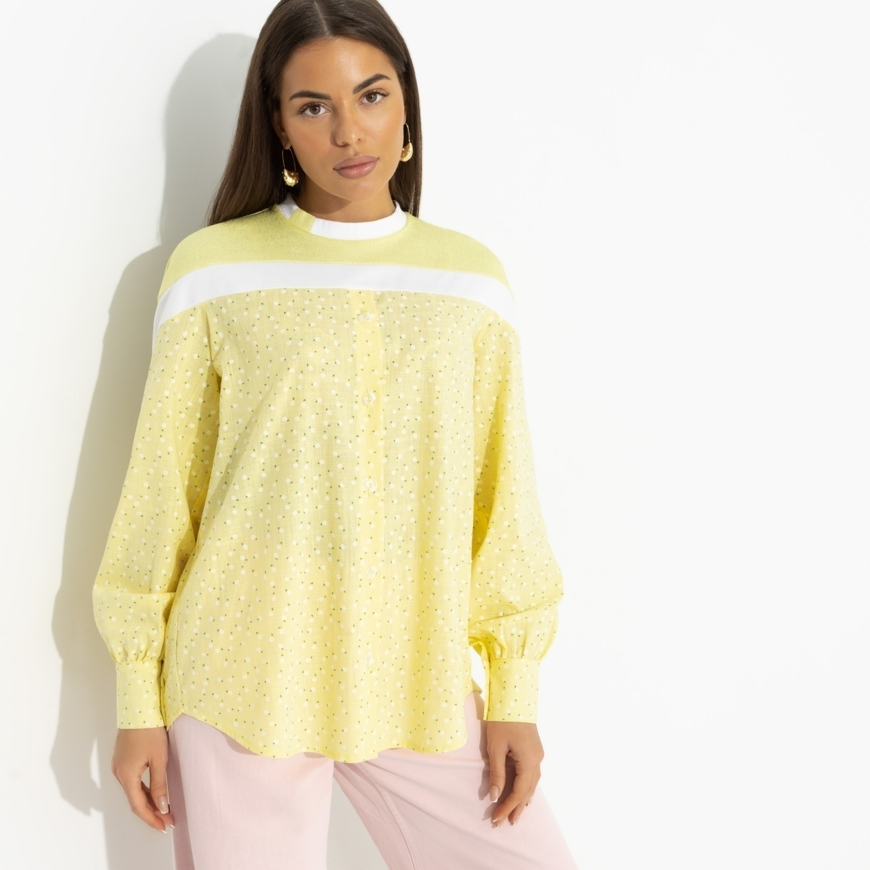 Свитшот комбинированный, Всплеск эмоций (yellow)