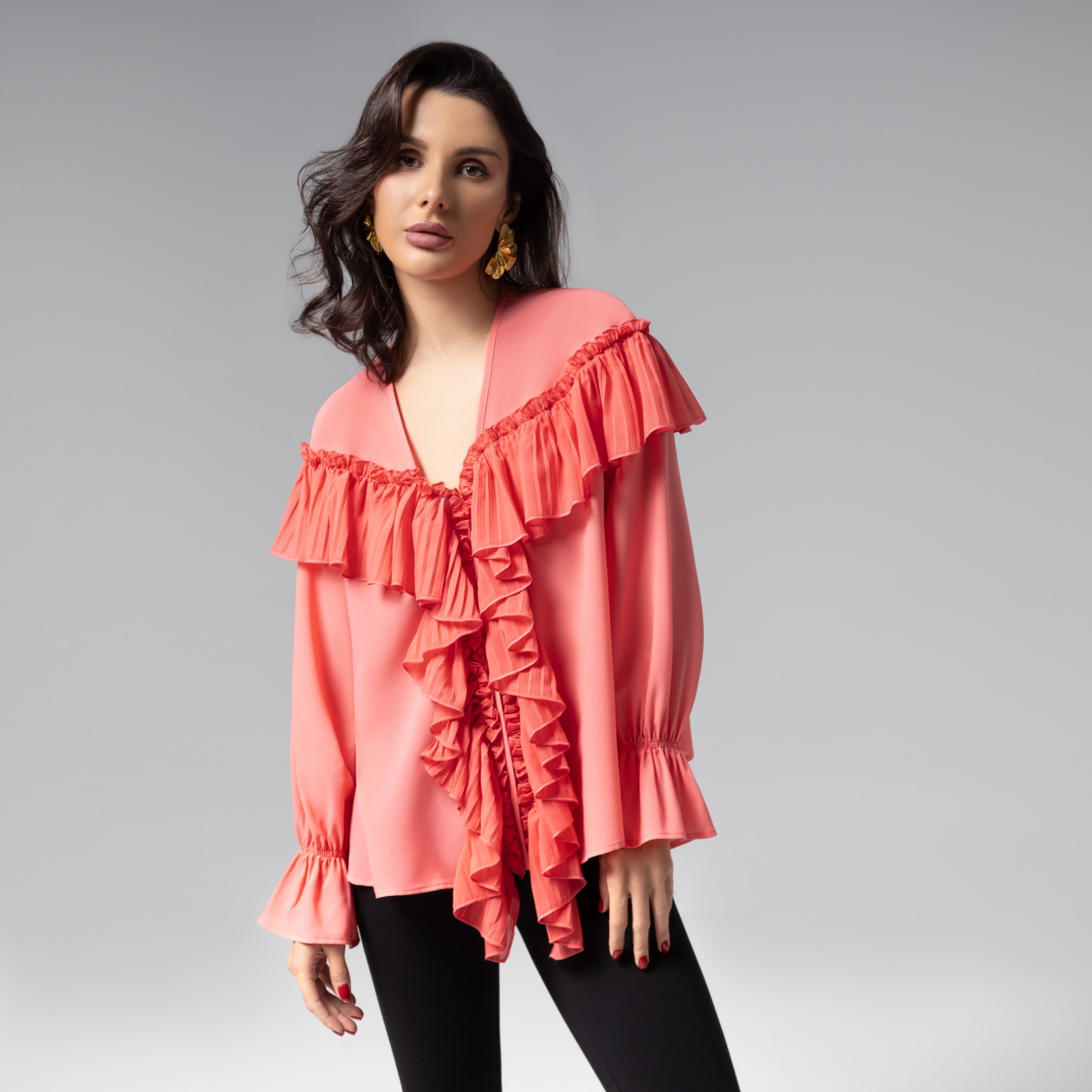 Блуза нарядная, Чистый Vogue (salmon)
