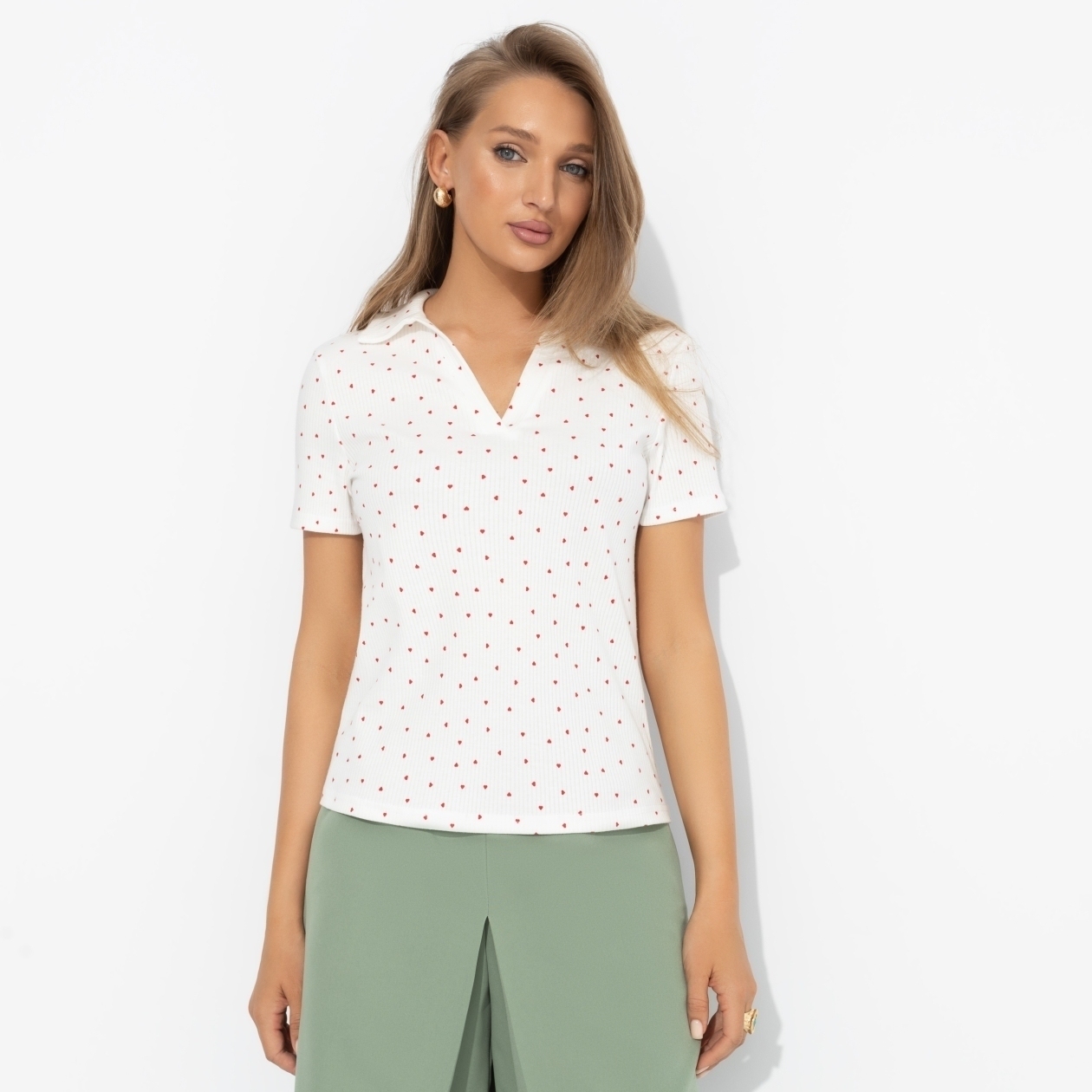 Ст.цена 1390р. Футболка‑поло, Впервые и навсегда 00000011951 Белый