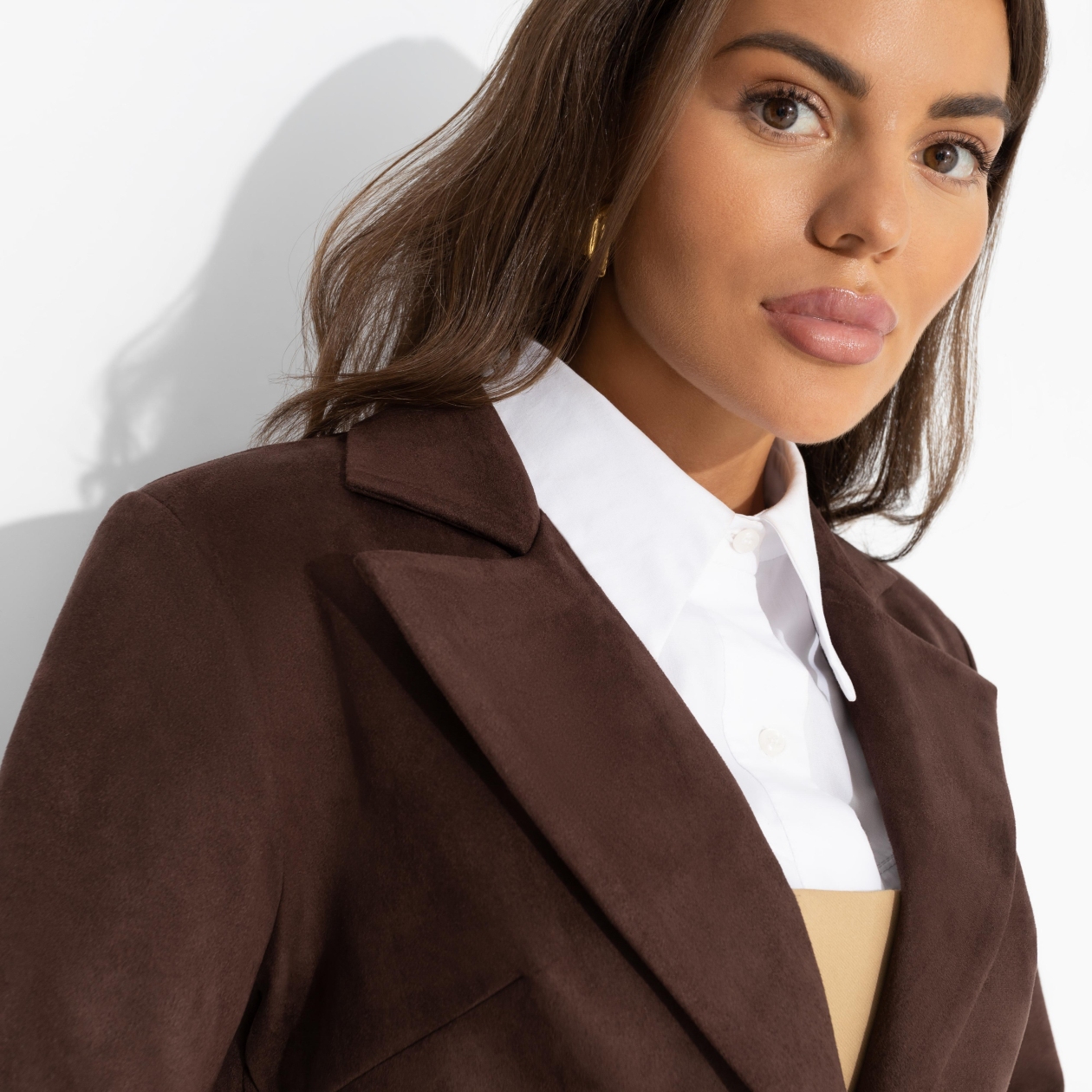 Жакет замшевый, Шоу-показ (шоколадный мусс)