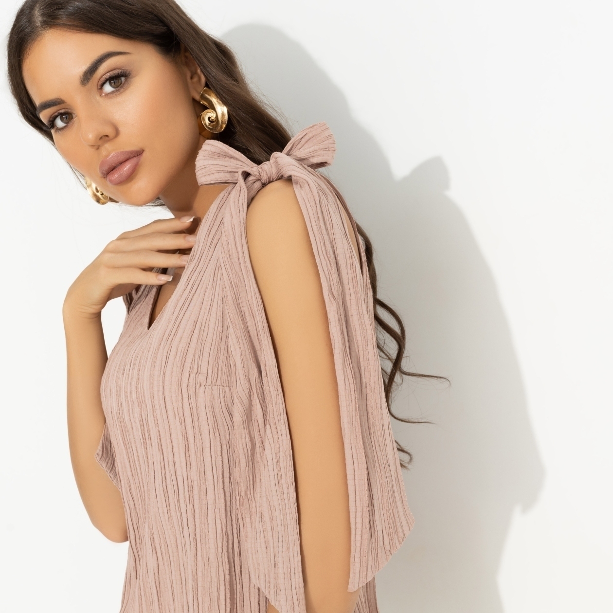 Ст.цена 1490р. Топ на завязках, Ты мой идеал (коричневый) 00000011695 Коричневый