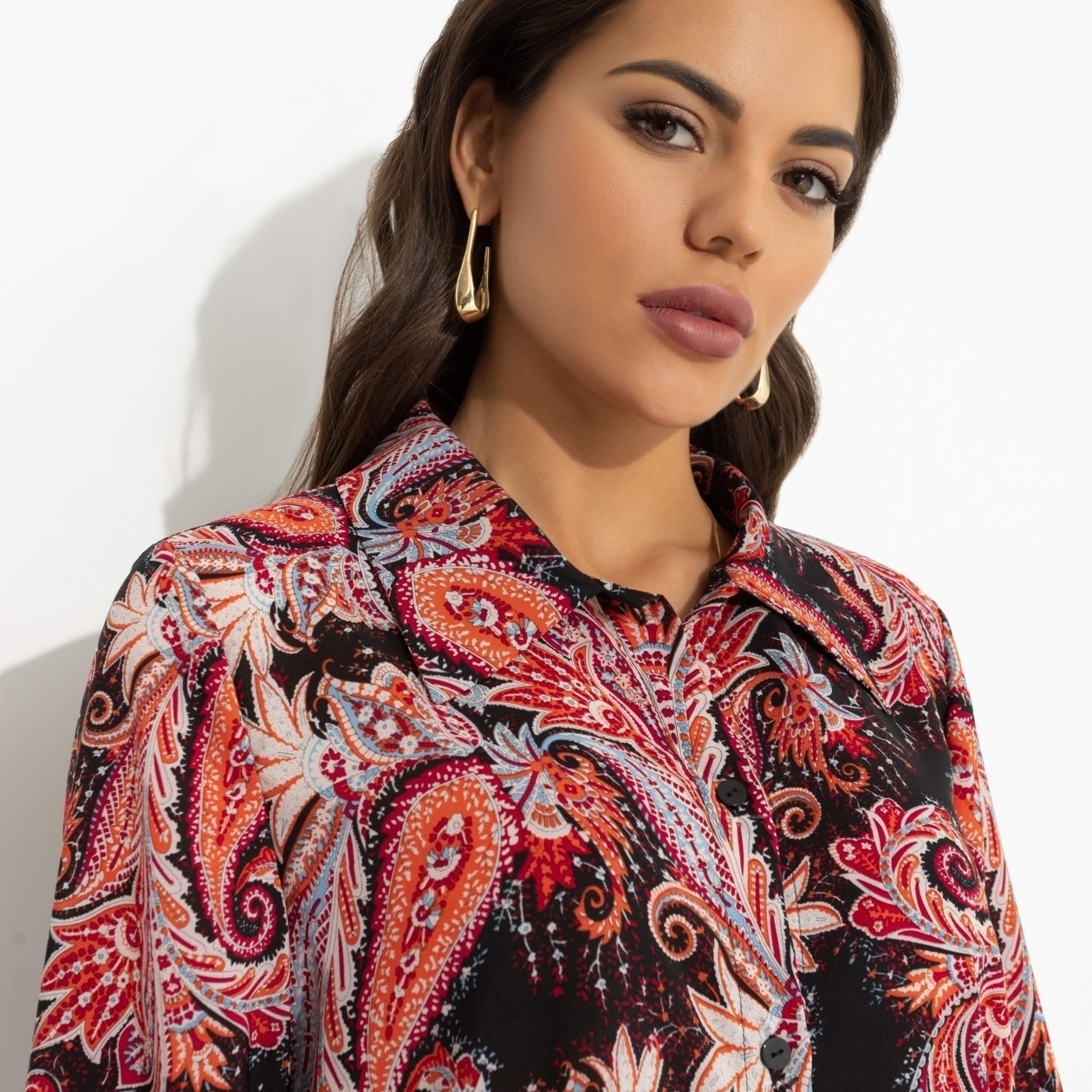 Рубашка нарядная, Цветущее очарование (эффектная)