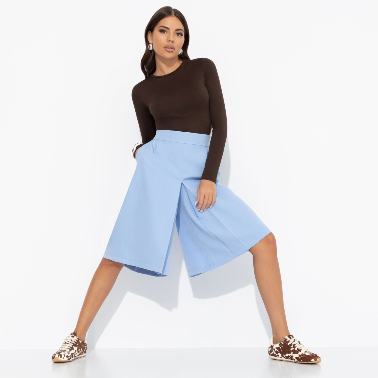 Юбка-шорты с высокой посадкой, Девочкам это нравится (blue)