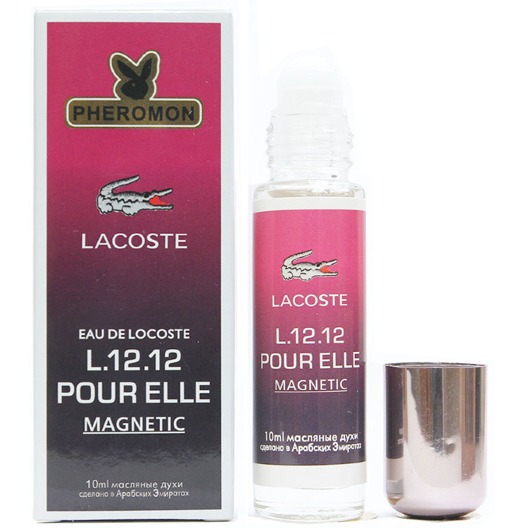 Масляные духи с феромонами Lacoste L.12.12 Pour Elle Magnetic 10 мл