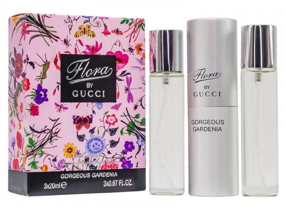 Набор Мини 3x20 мл - Gucci Flora by Gucci Gorgeous Gardenia (ЦВ)