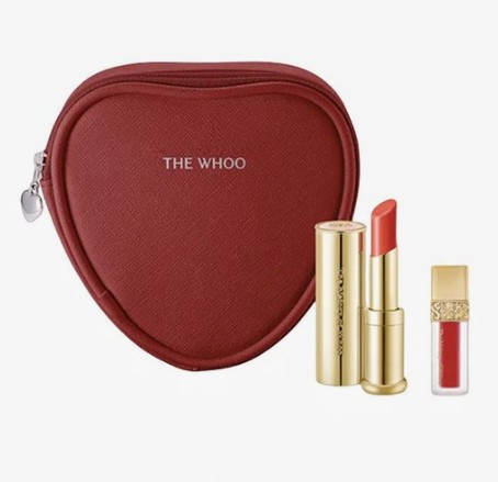 Помада и бальзам для губ в косметичке THE HISTORY OF WHOO Gongjinhyang:Mi Glow Lip Balm Red Set