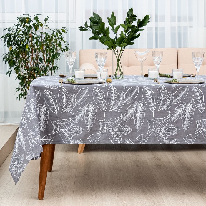 Скатерть «Этель» Ease, 149×180 см, 100% хлопок, репс 210 г/м²