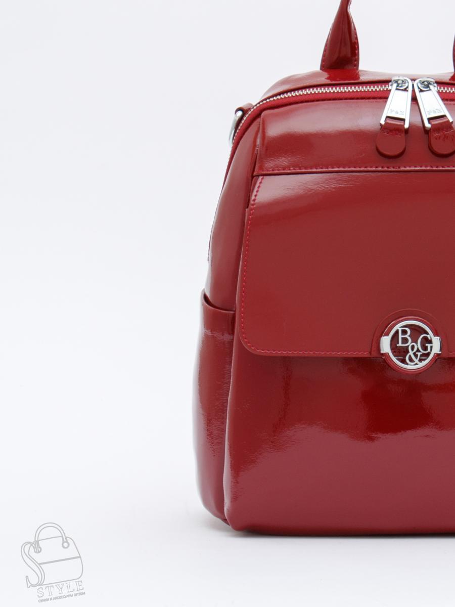 Рюкзак женский кожаный 21023-8 wine red Polina&Eiterou