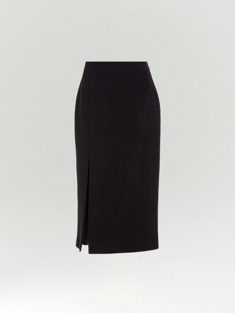 Юбка-карандаш миди из твида ,
62% хлопок, 30% полиэстер, 8% вискоза ,