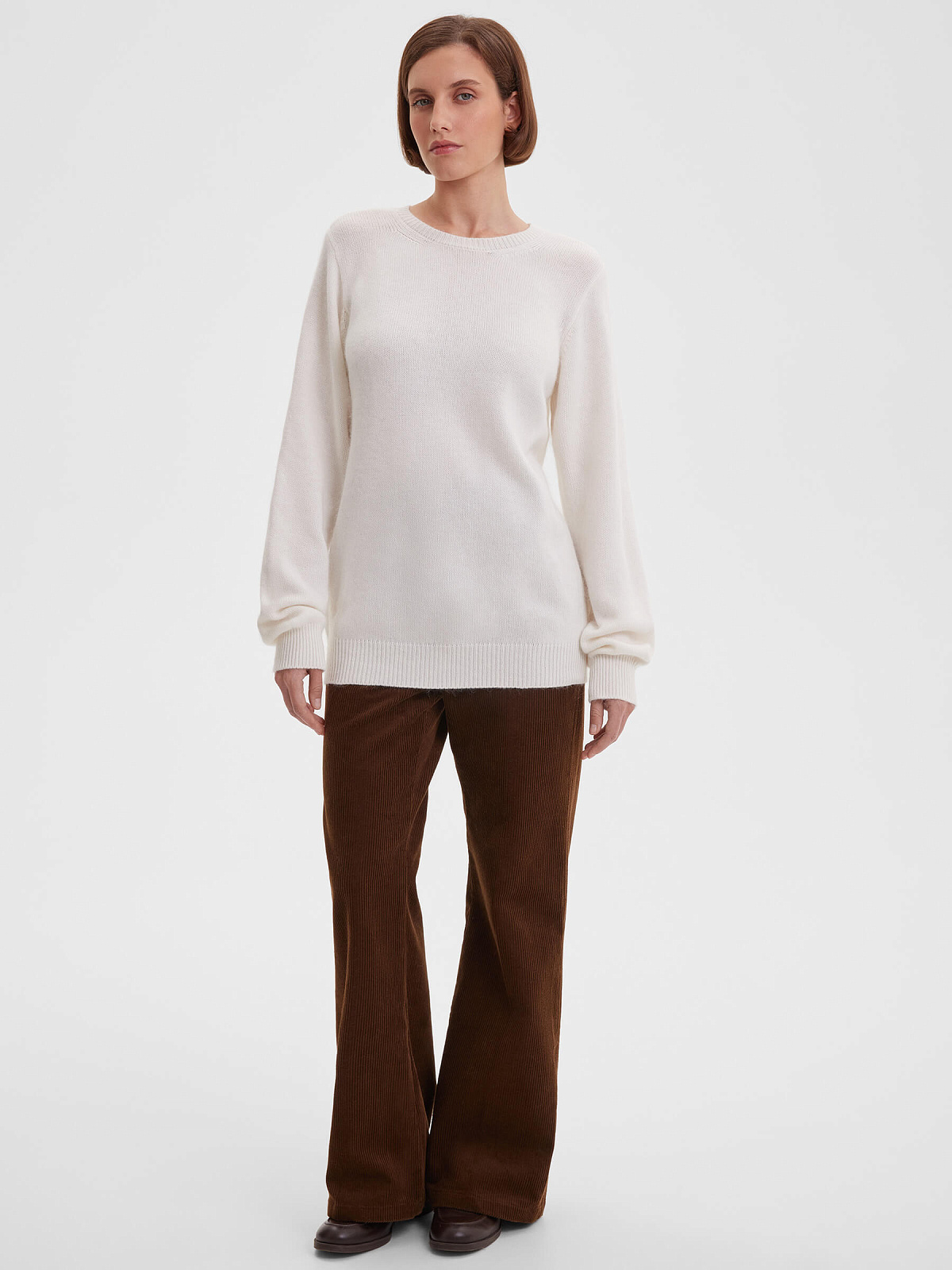 2954р3475рДжемпер удлиненный с ангорой, белый