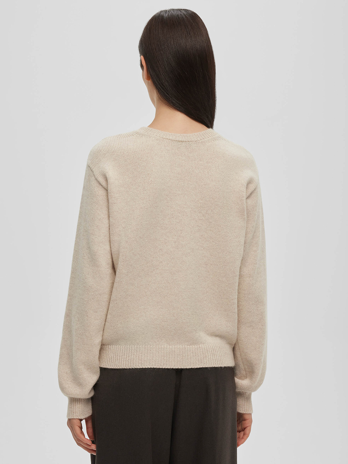 2529р2975рДжемпер свободного кроя с ангорой с люрексом, молочный