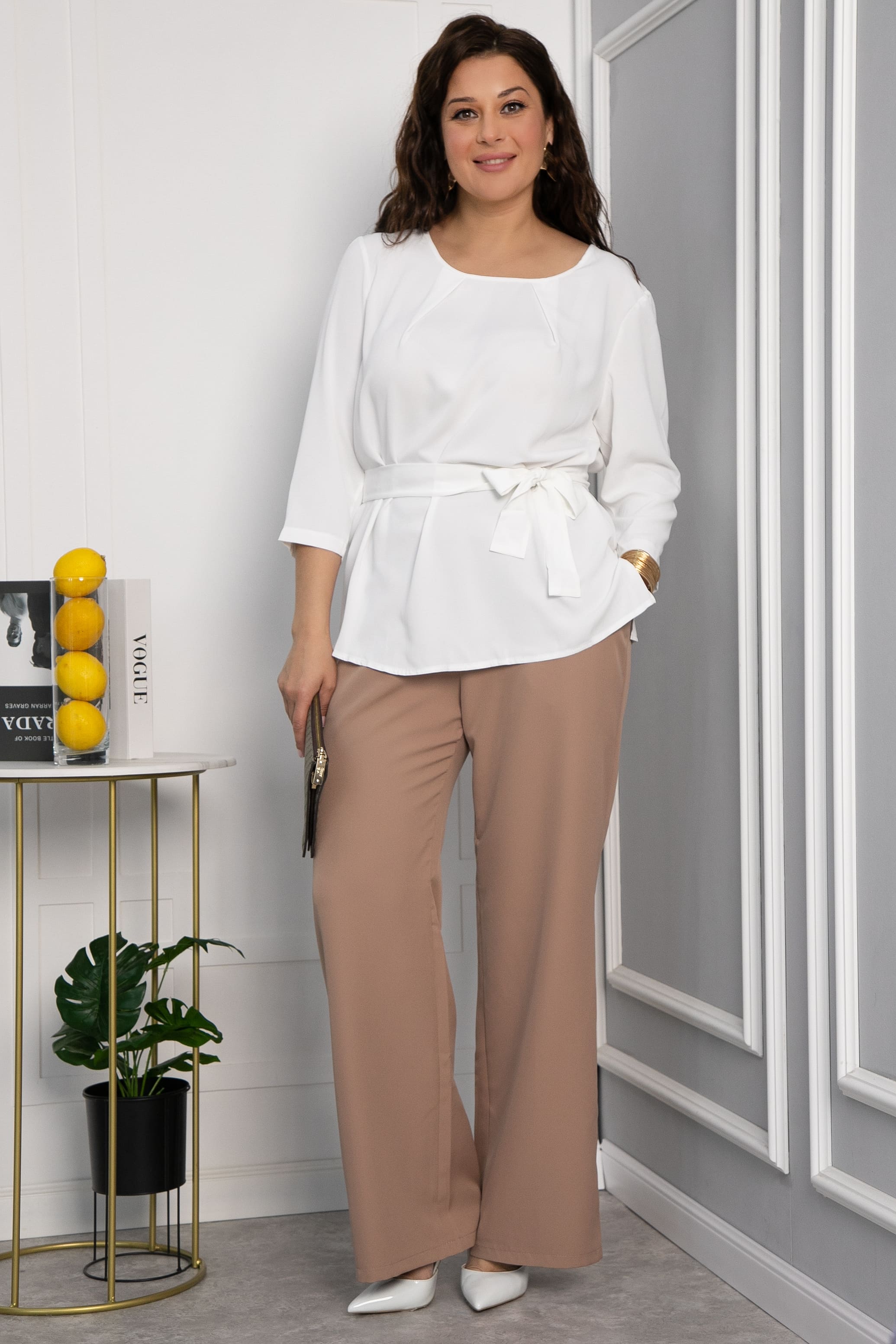 Блуза Прайм-тайм (айвори) Б068