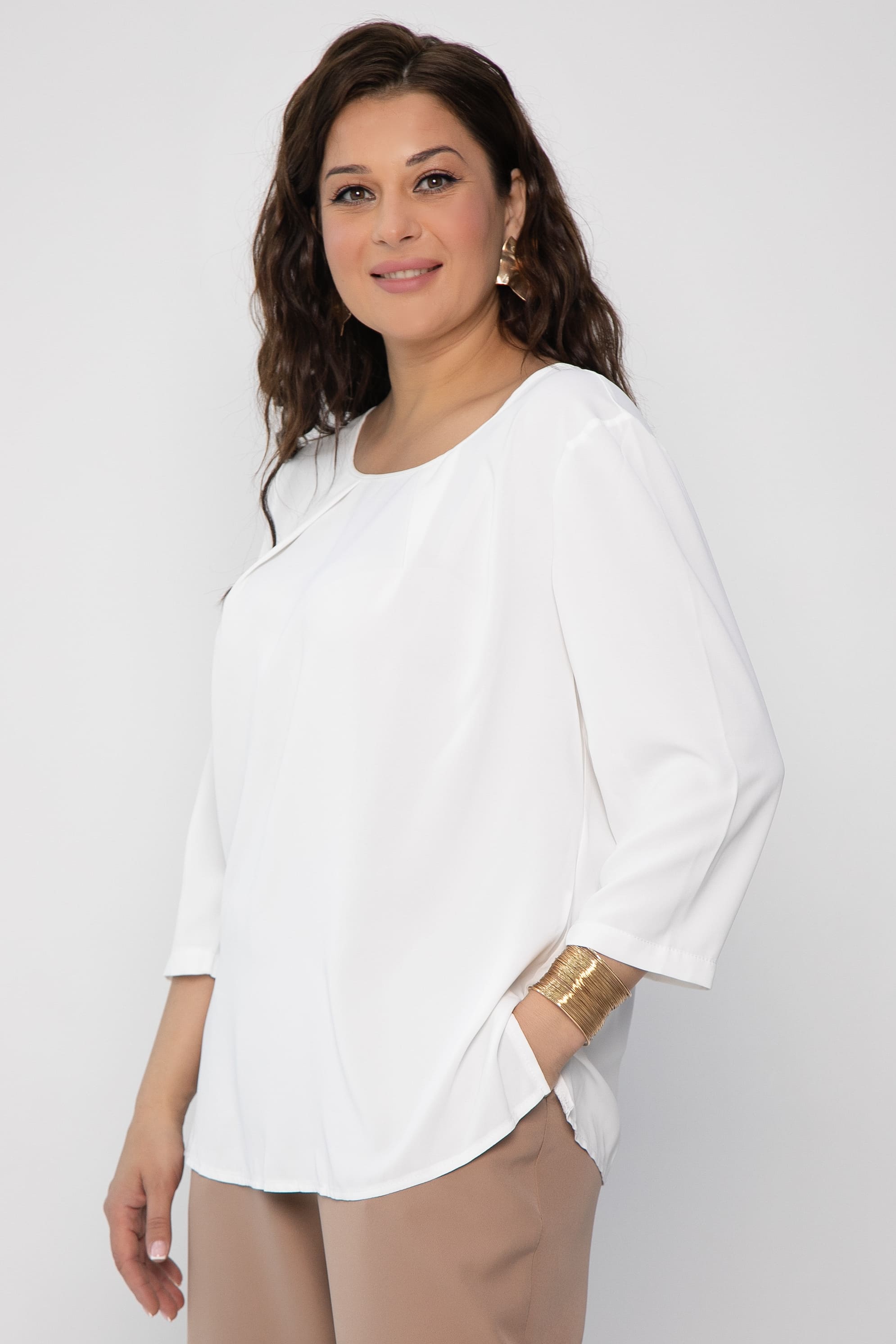 Блуза Прайм-тайм (айвори) Б068